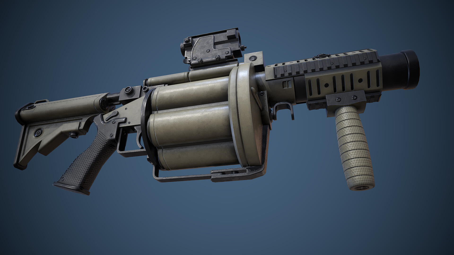 ArtStation - M32 Grenade Launcher