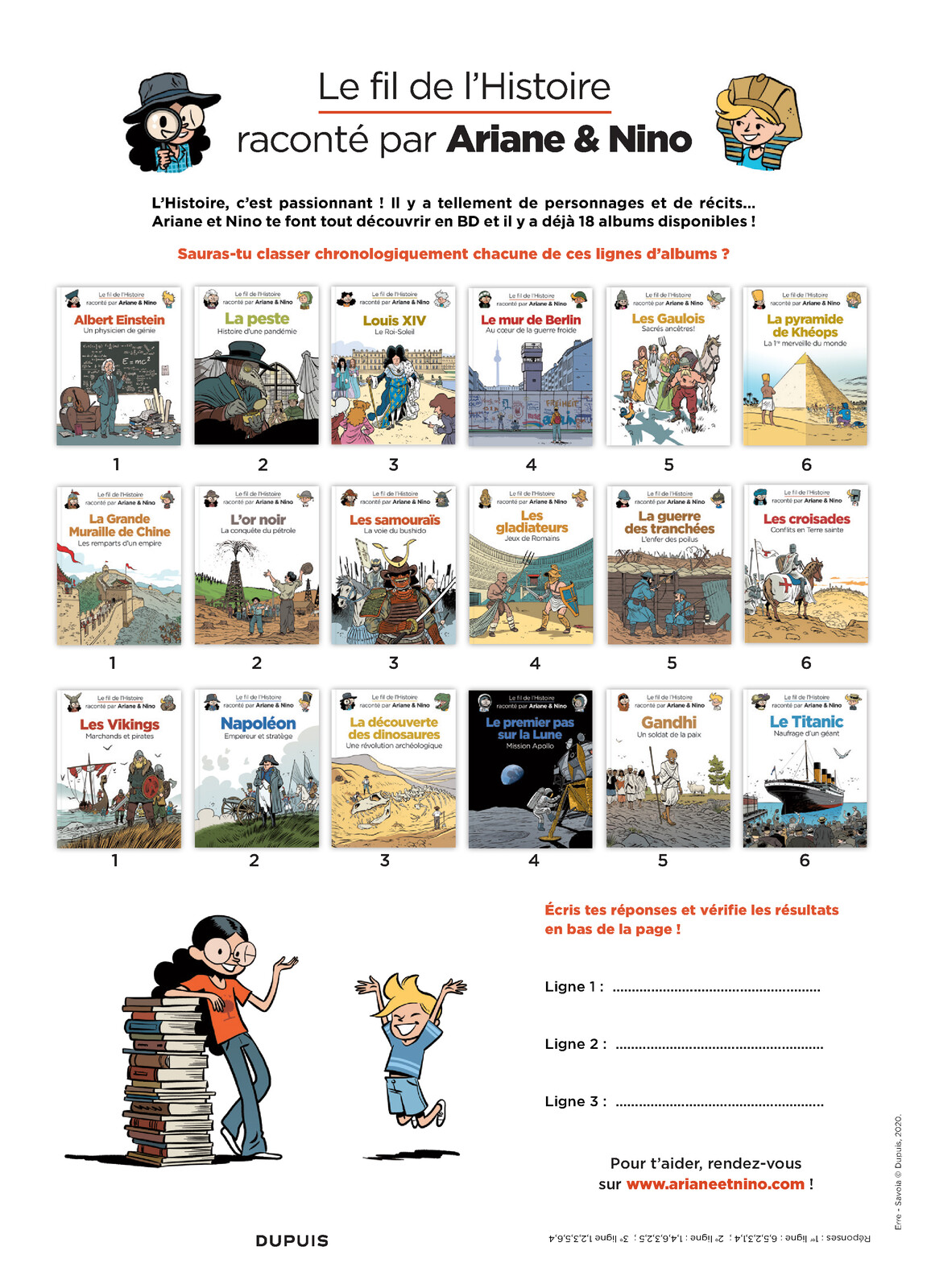 pub et jeux pour la série: le fil de l'histoire