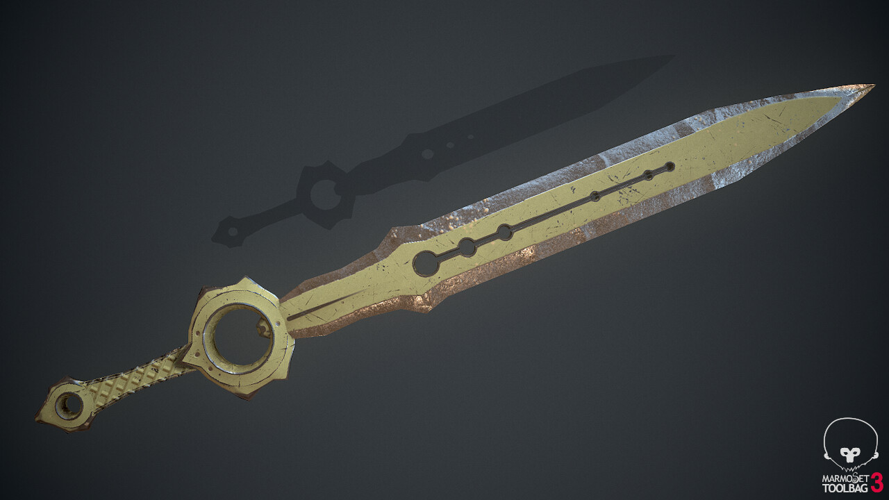 Infinity Blade Fan - 3D and texture by Gaston Clark