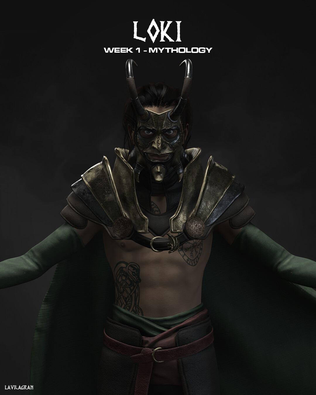 Lucas Avila Gran Loki Mythology Practice Sketch