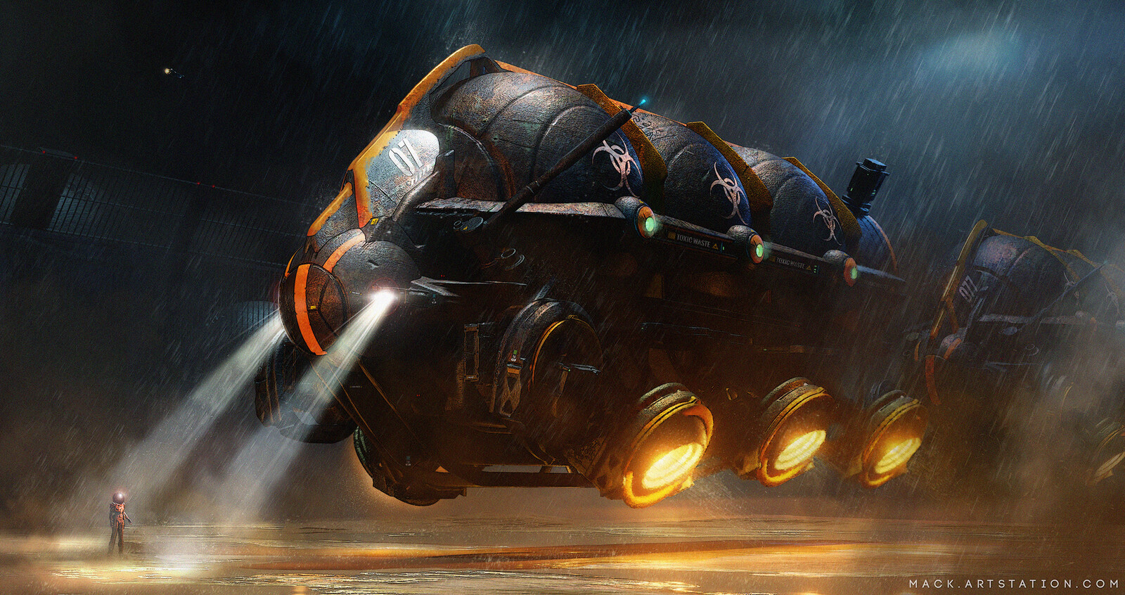 Tik Bot. Highly Mobile Autonomous Toxic Waste Disposal Unit