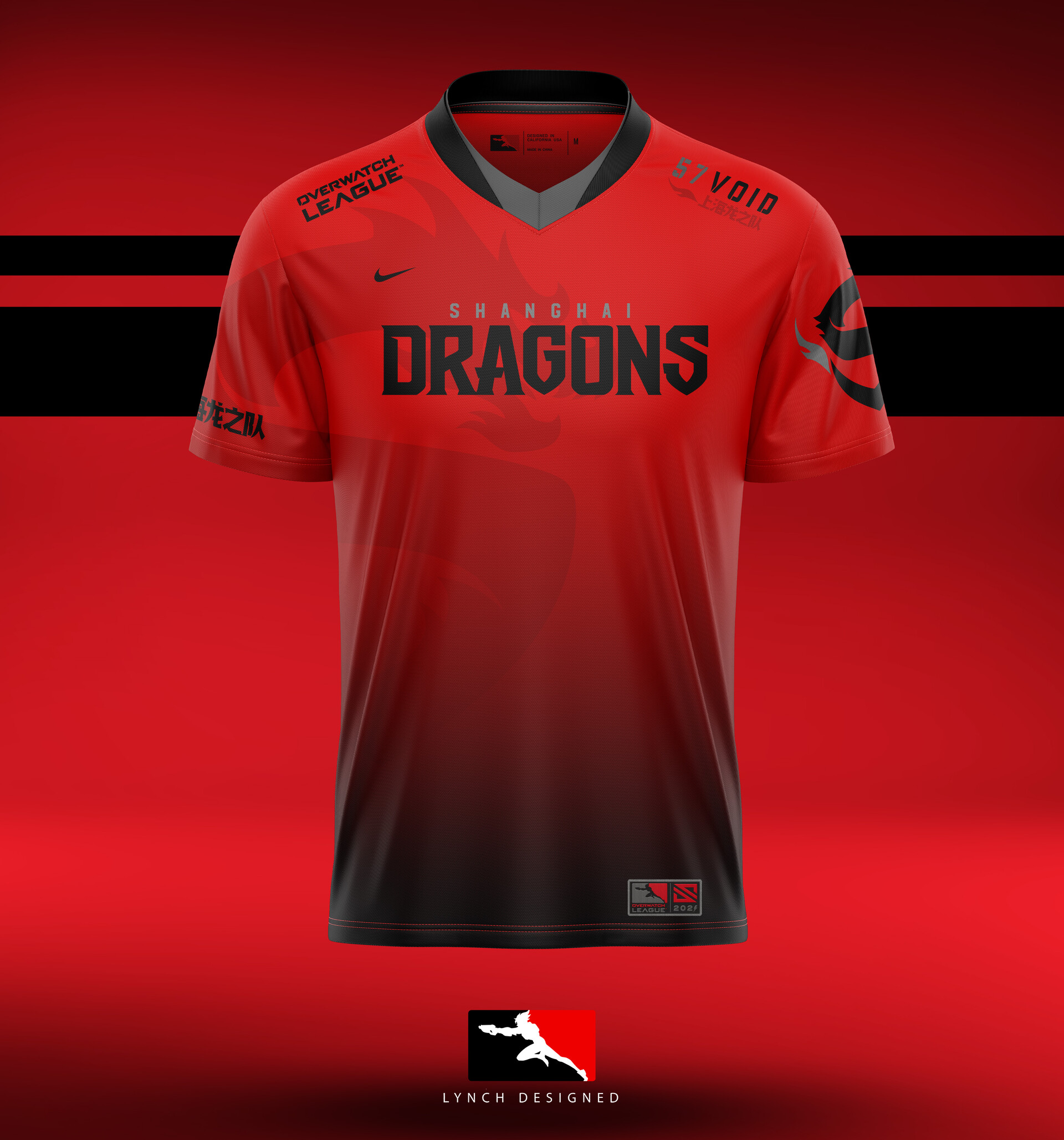 ArtStation - Overwatch League Shanghai Dragons Team Jersey