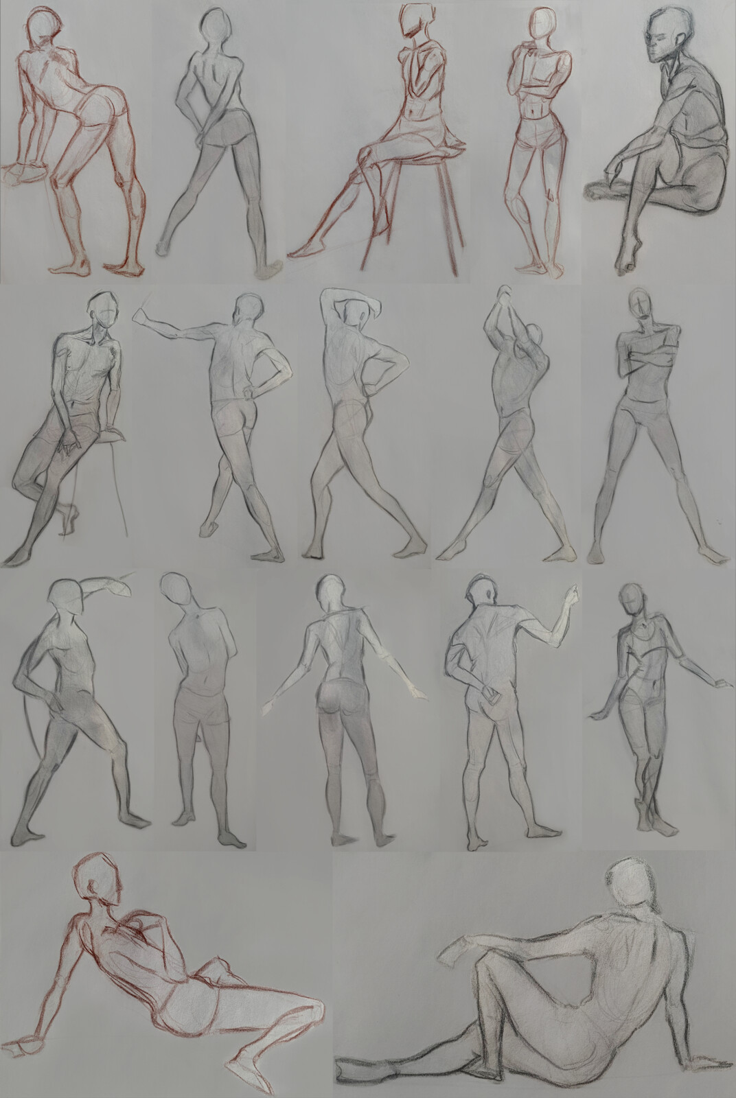Figure Drawings from a Live Model | 2020