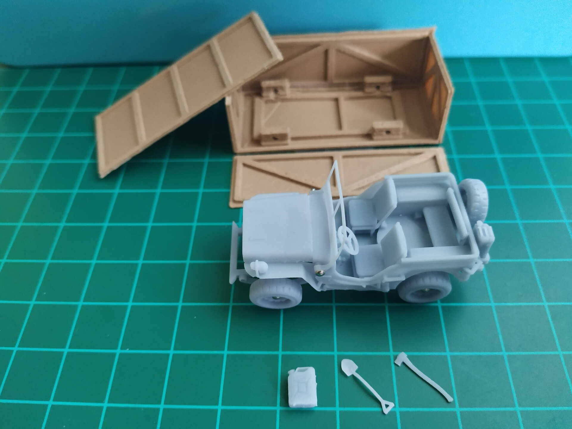 S-Model LE2007 Willys Jeep with add-on armor 1:72 