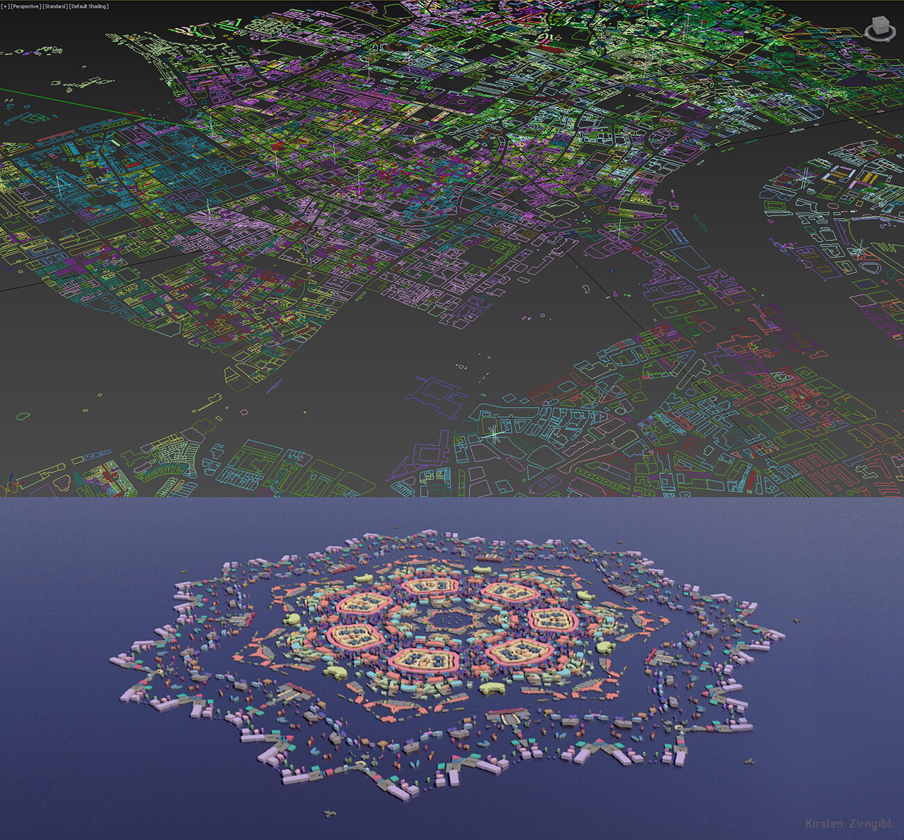 Inhaling OpenStreetMap data into 3DS Max.