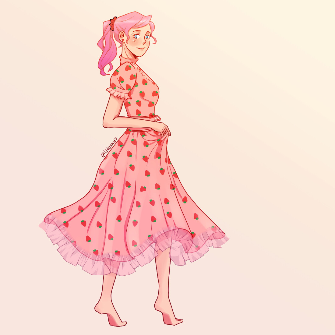 ArtStation - The Famous Strawberry Dress