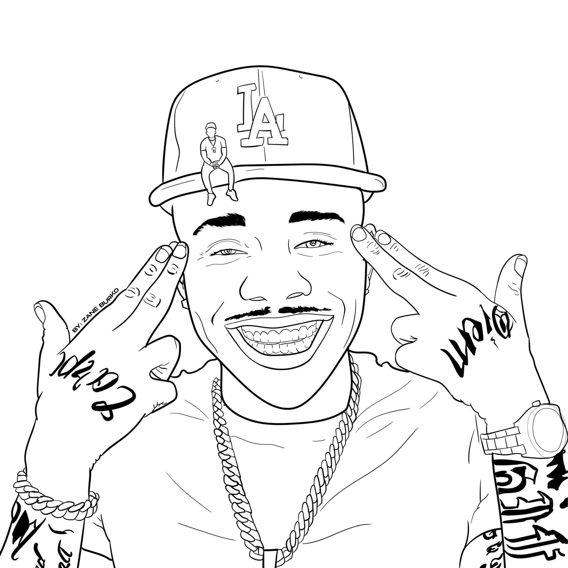 Coloring Page Rapper Free Printable Coloring Pages - vrogue.co