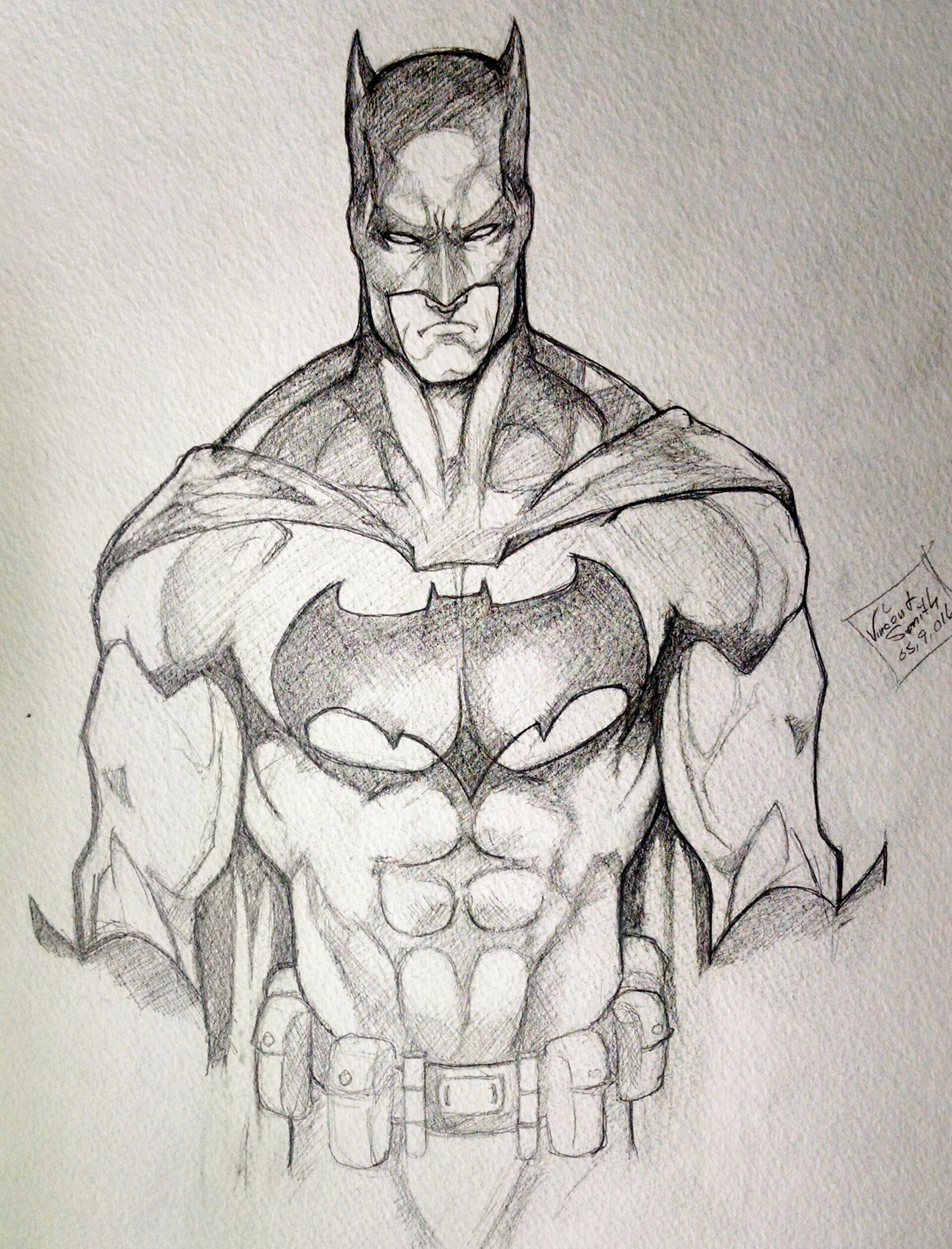 Batman Drawing on Behance