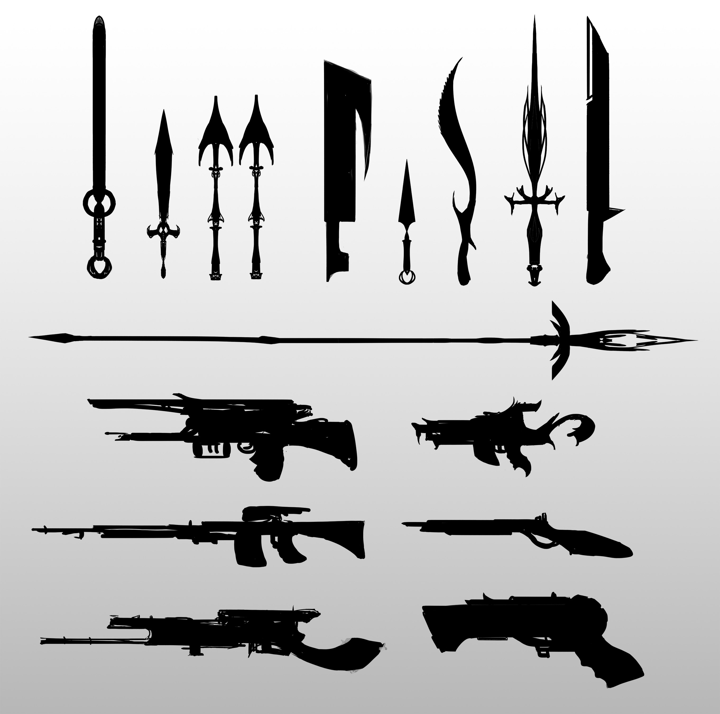 Weapon Concepts | Photoshop | 2020