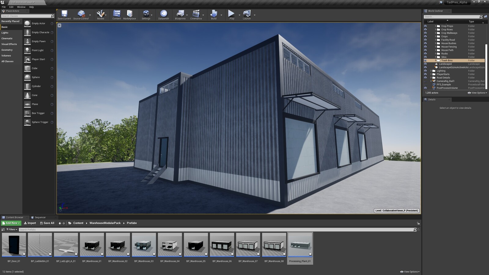 The first angle for the TAD Presentation Facility (Modular Version)