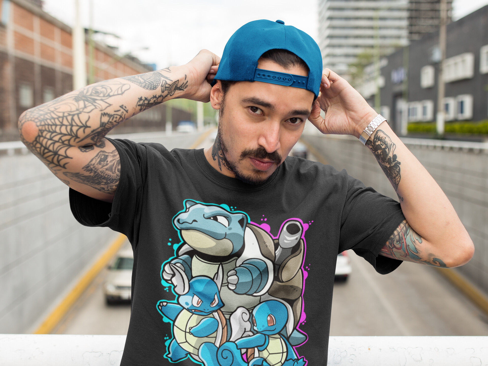 Artstation Squirtle Pokemon Evolution Apparel Mock Up Corey Blau