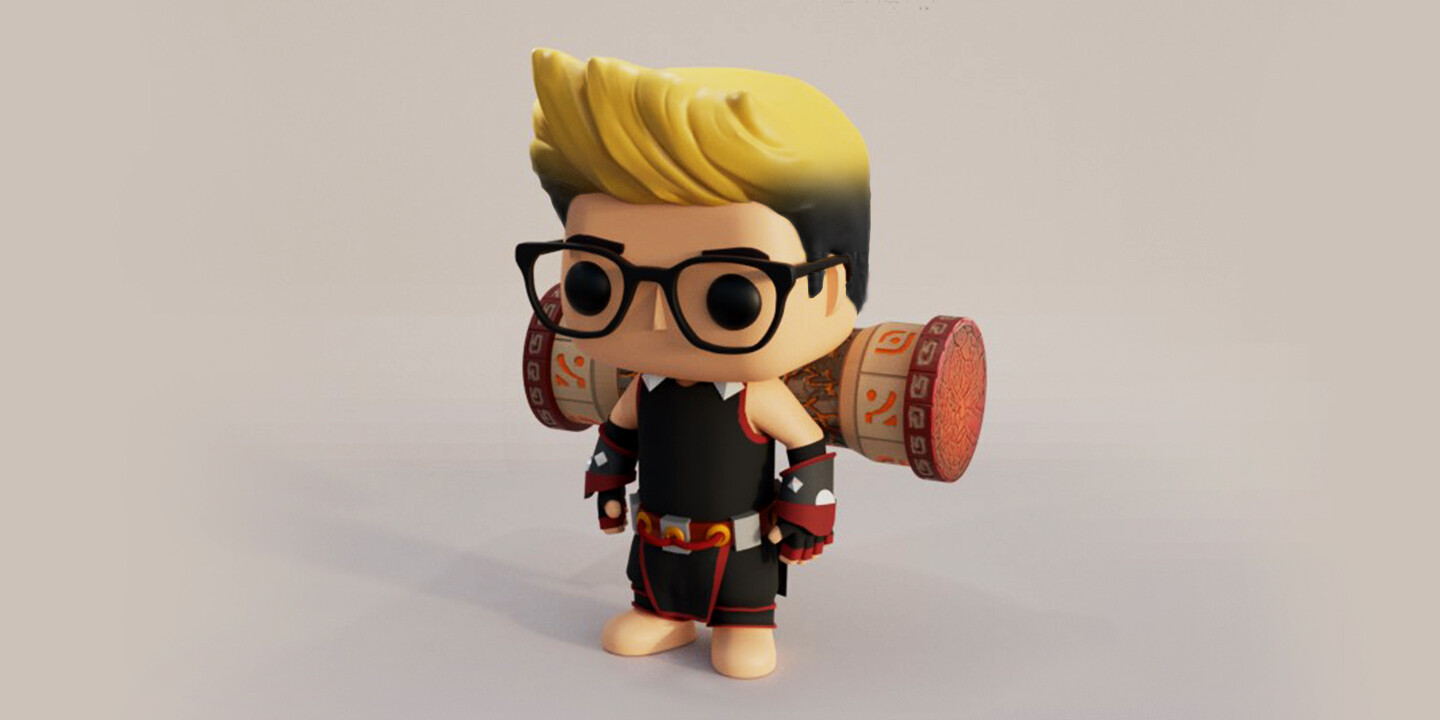 Rona Ibarreta Earthshaker Tims 3D Funkopop Concept Mockup