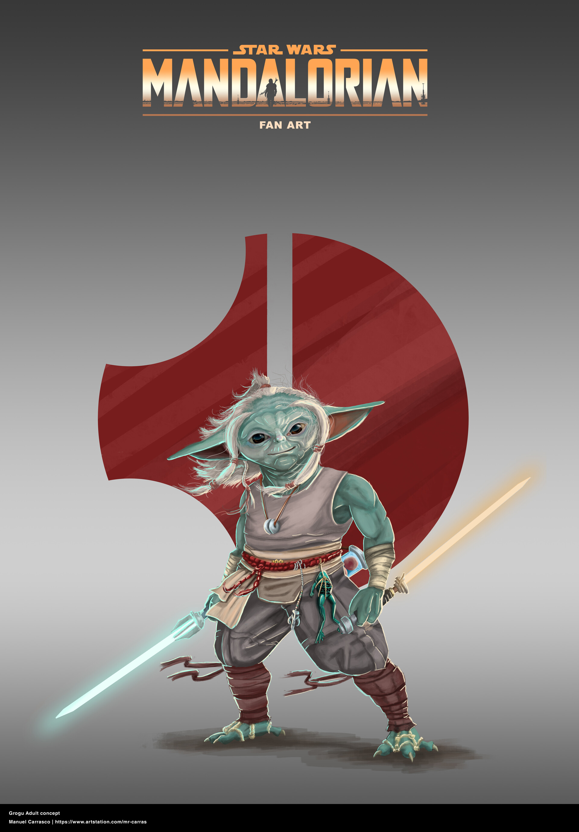 ArtStation - Adult Grogu - Grey Jedi 
