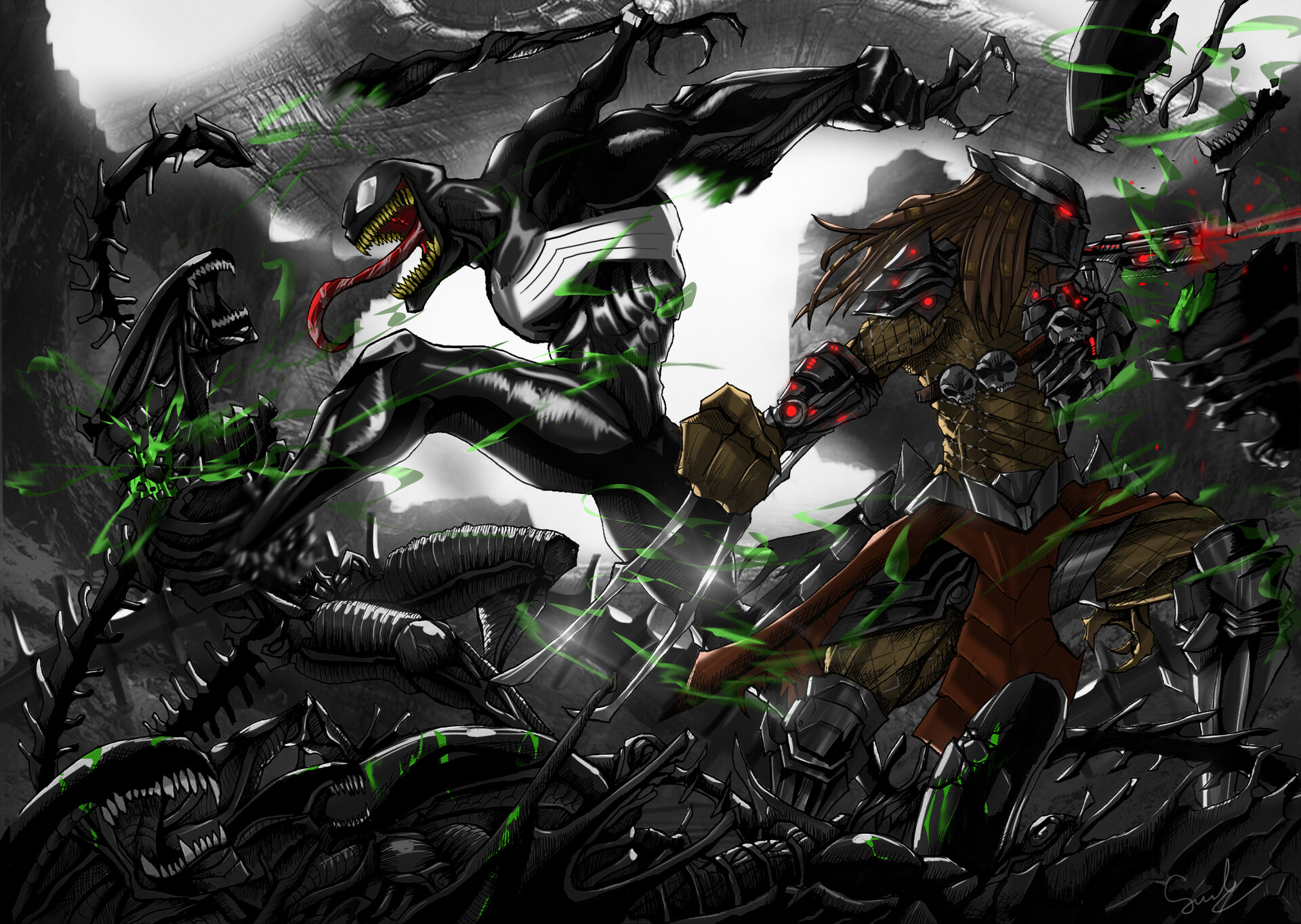 ArtStation - Alien vs Predator Fanart