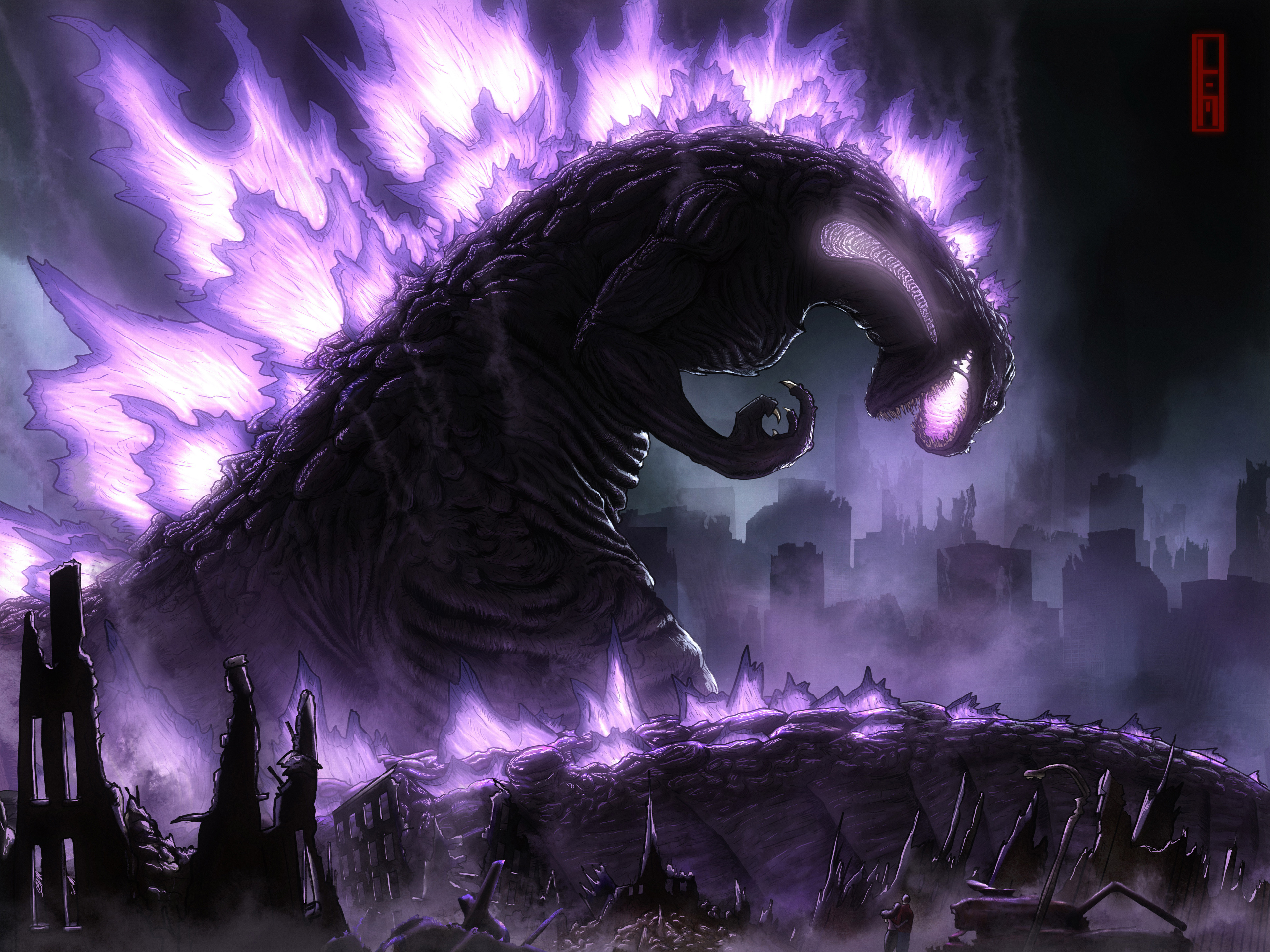 Artstation Shin Godzilla Fan Art Liam Manning Godzilla and related characters property of toho co. shin godzilla fan art liam manning