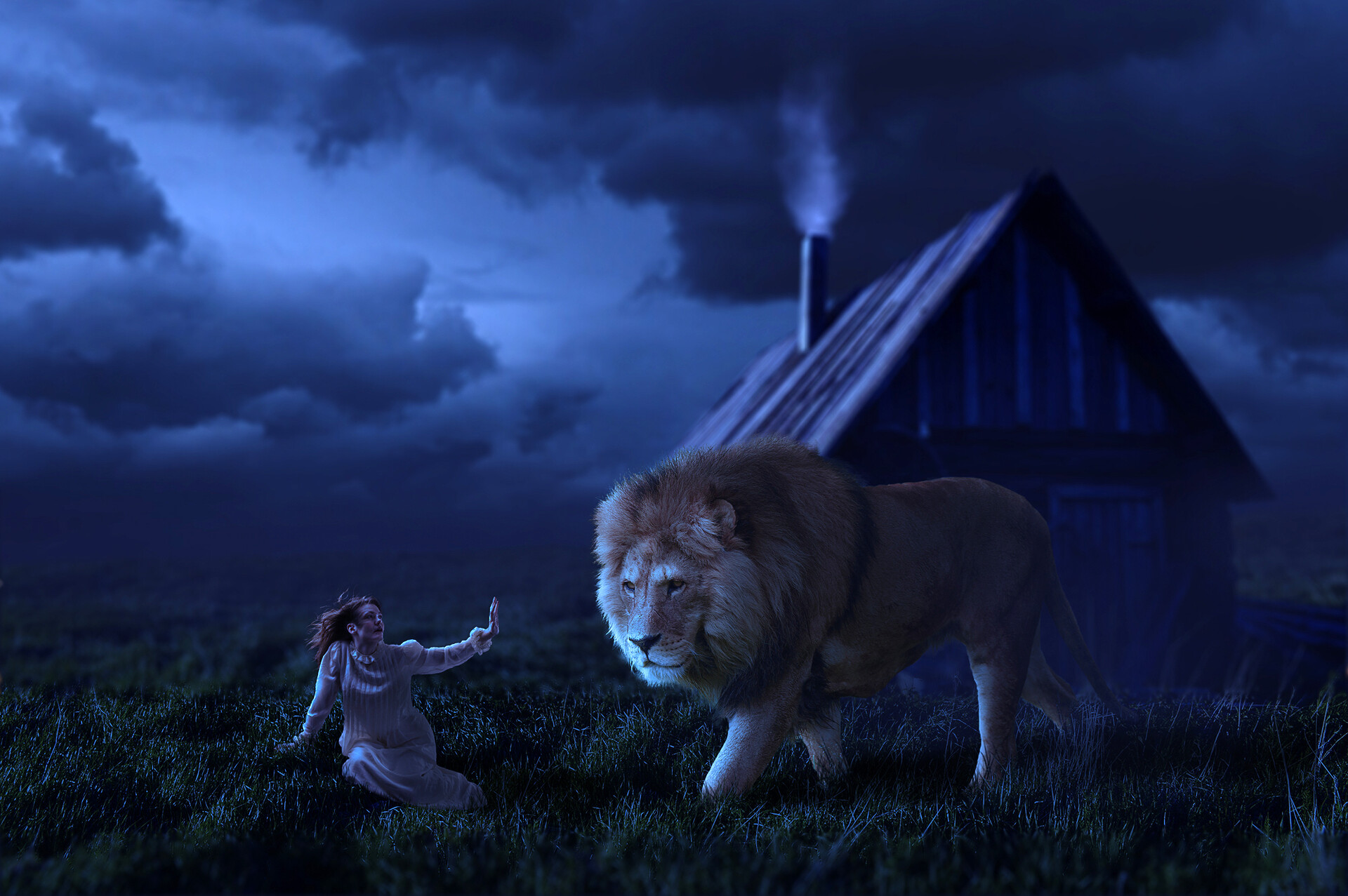 artstation girl lion photuts