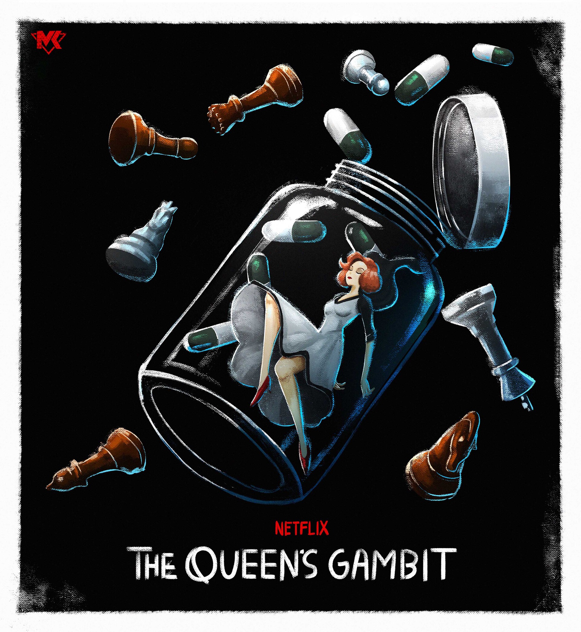 ArtStation - Beth Harmon - Queen's Gambit Fan Art ♥