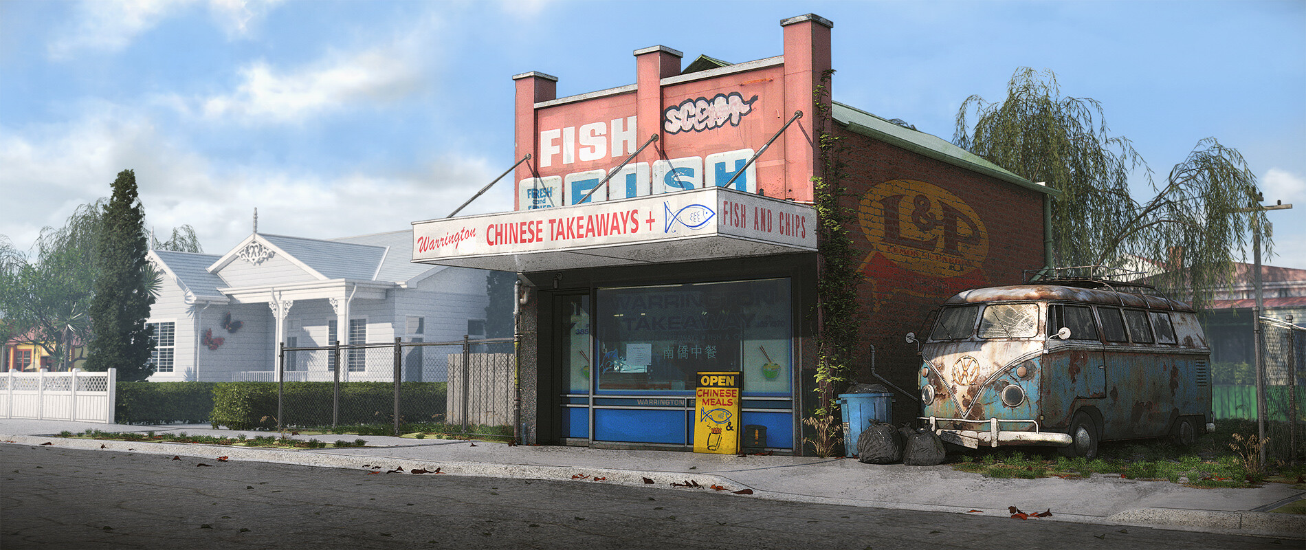 ArtStation A Kiwi Summer Chinese Takeaways