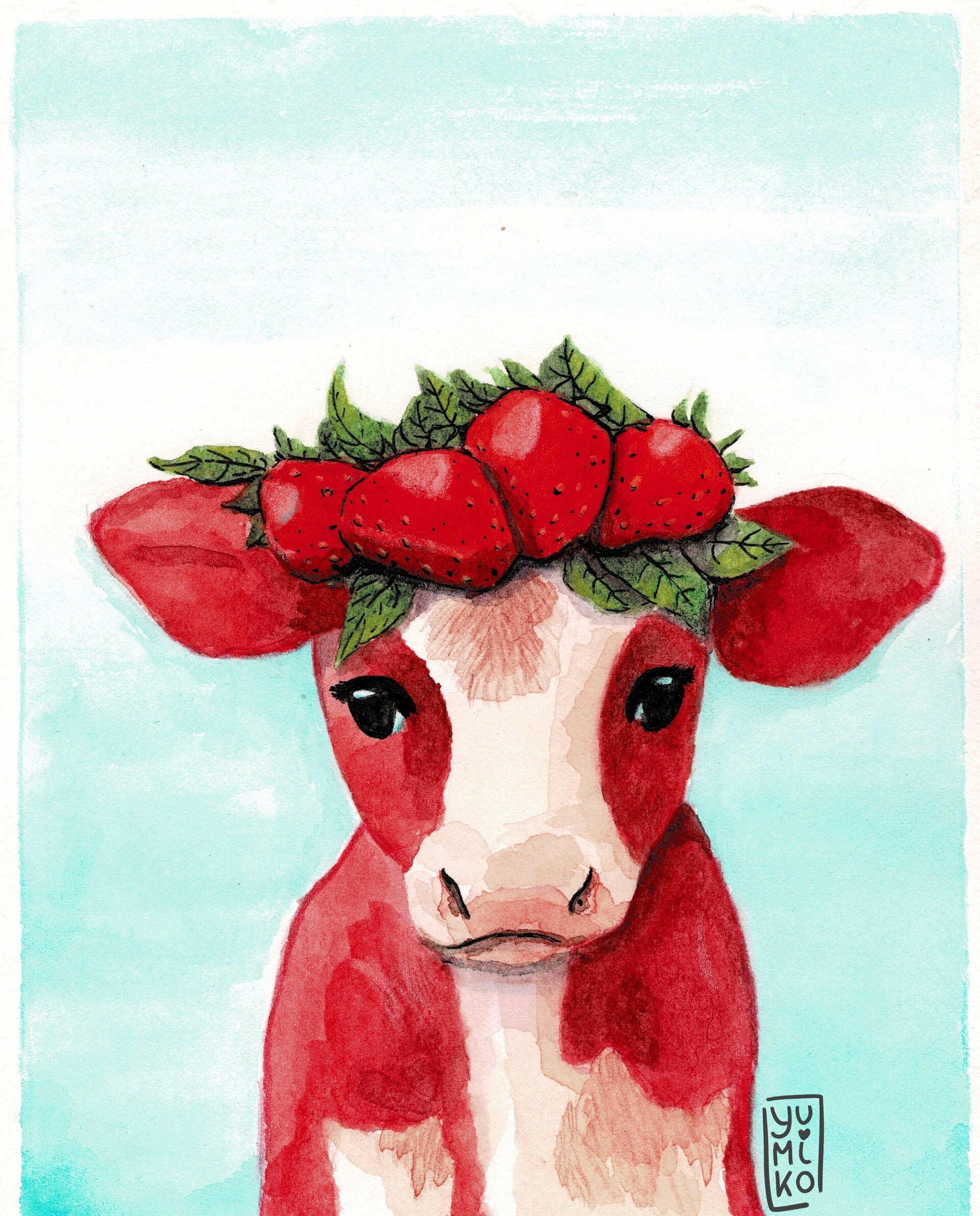 ArtStation Strawberry cow