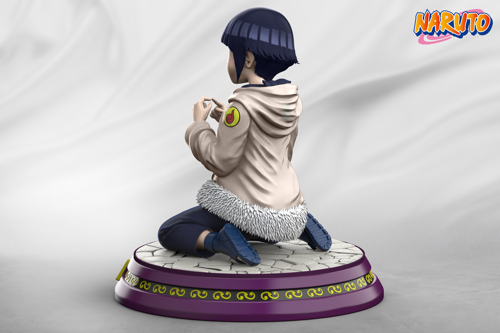 hinata hyuga from naruto anime 3D Print Model in Child 3DExport