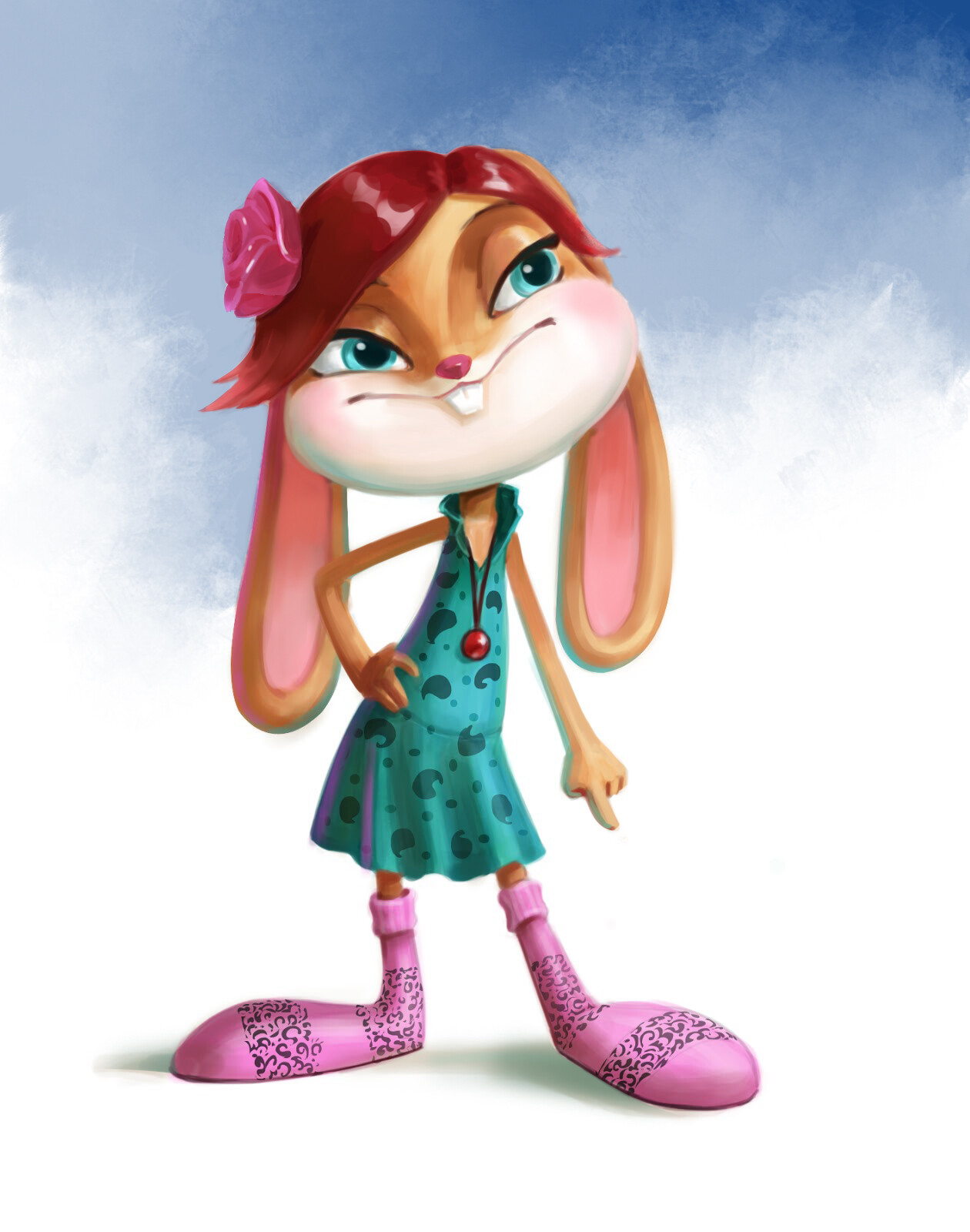 Sitaram ulisi - Girl Rabbit character design