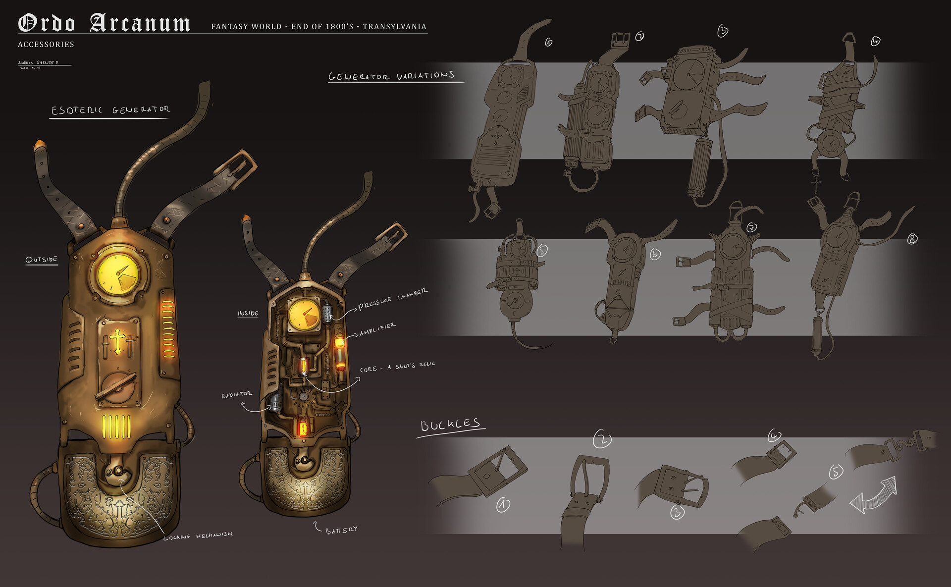 ArtStation The Esoteric Generator and accessories