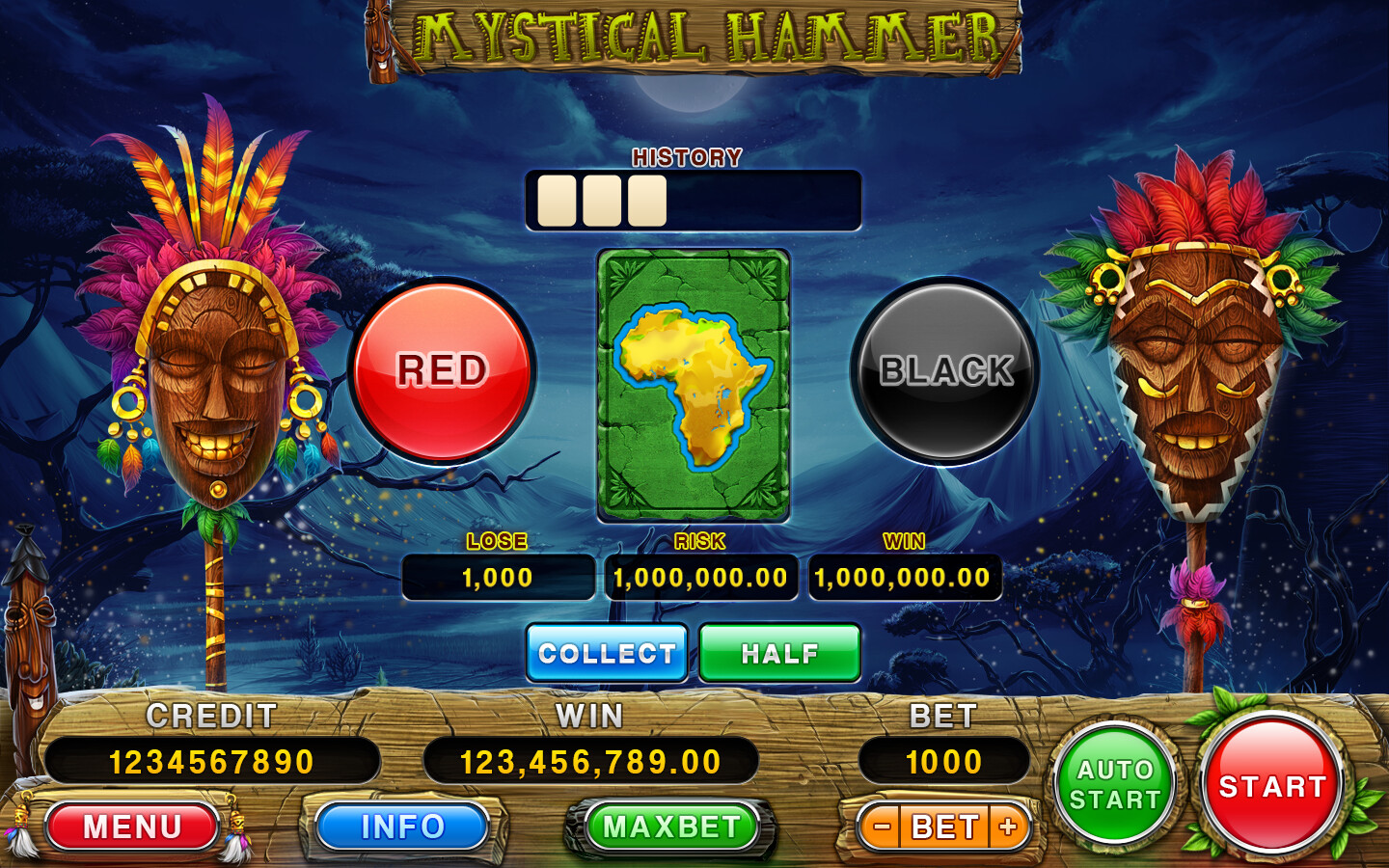 ArtStation - Gamble game of the African themed slot