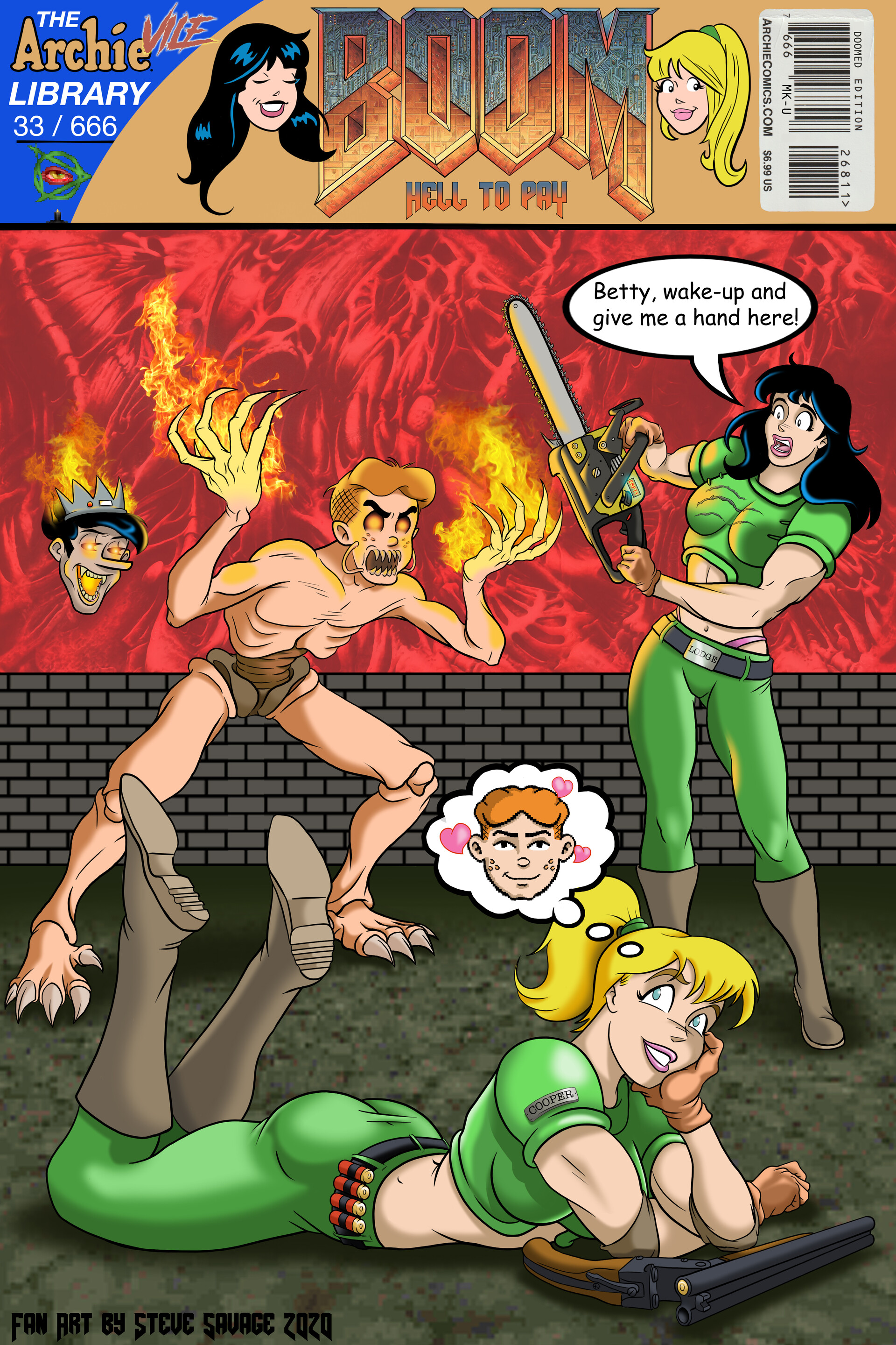 fan art de archie y verónica