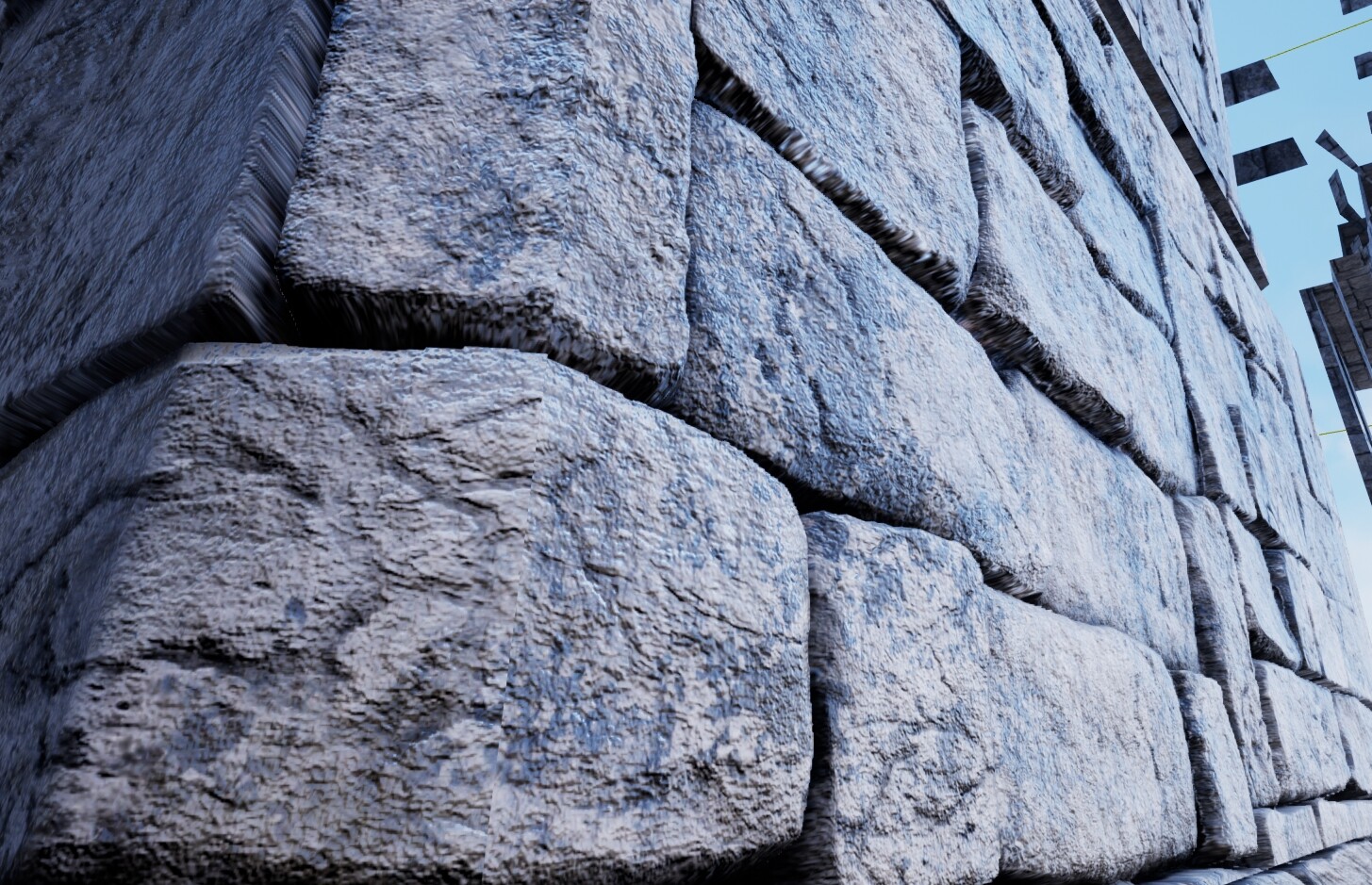 Height map seperating bricks