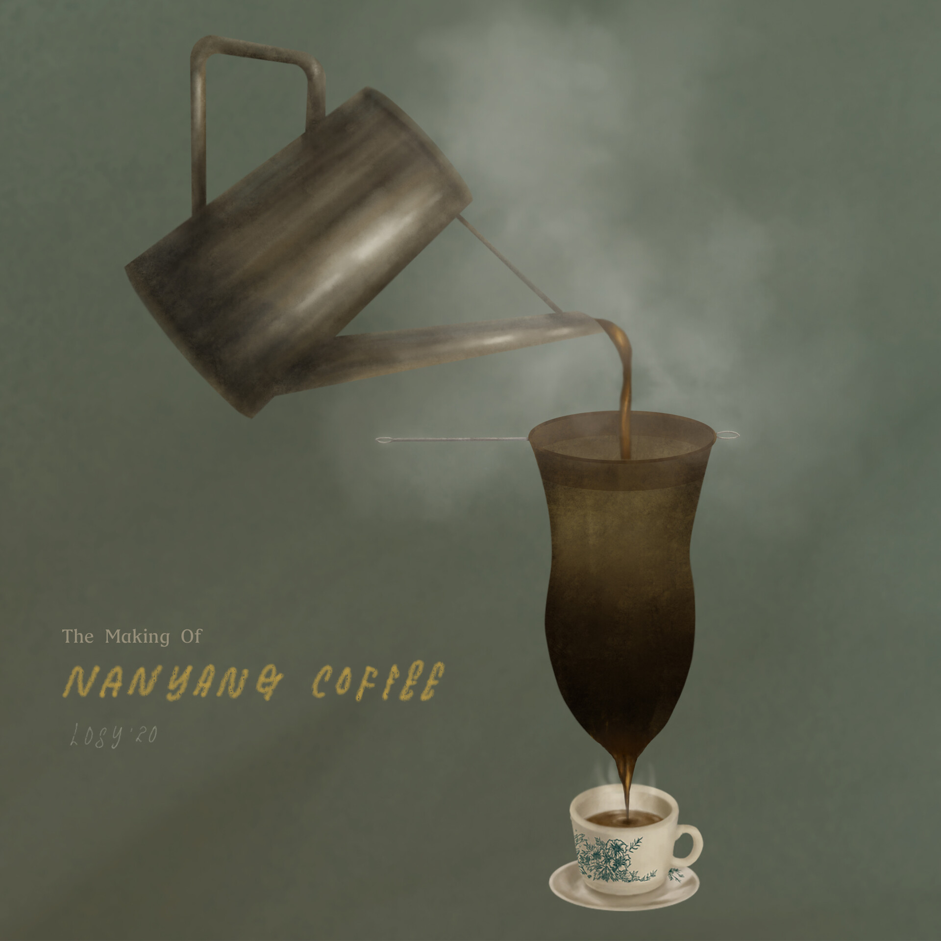 Artstation Chun Lai Kopitiam Props Nanyang Coffee Shop Style Lavennz Ooi