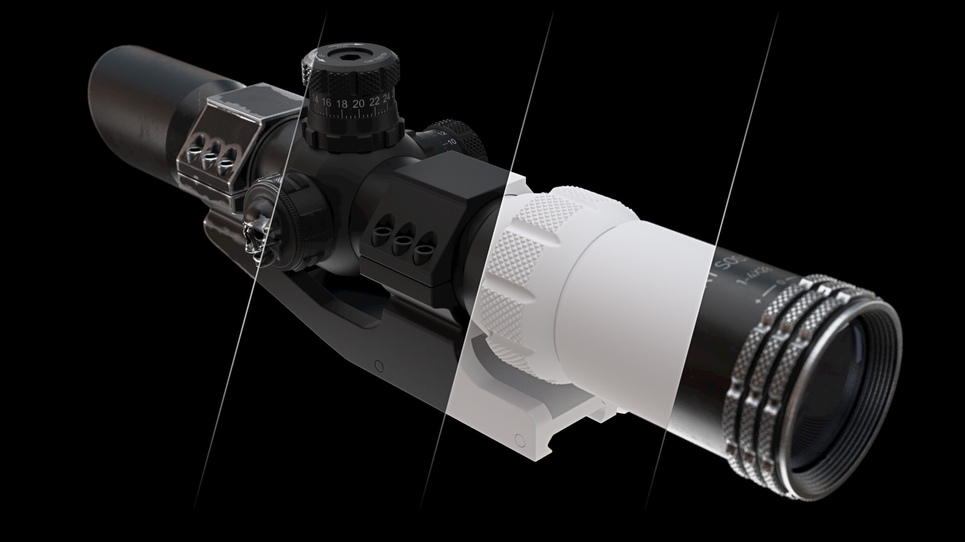 full cgi tactical rifle scope 1 4x28