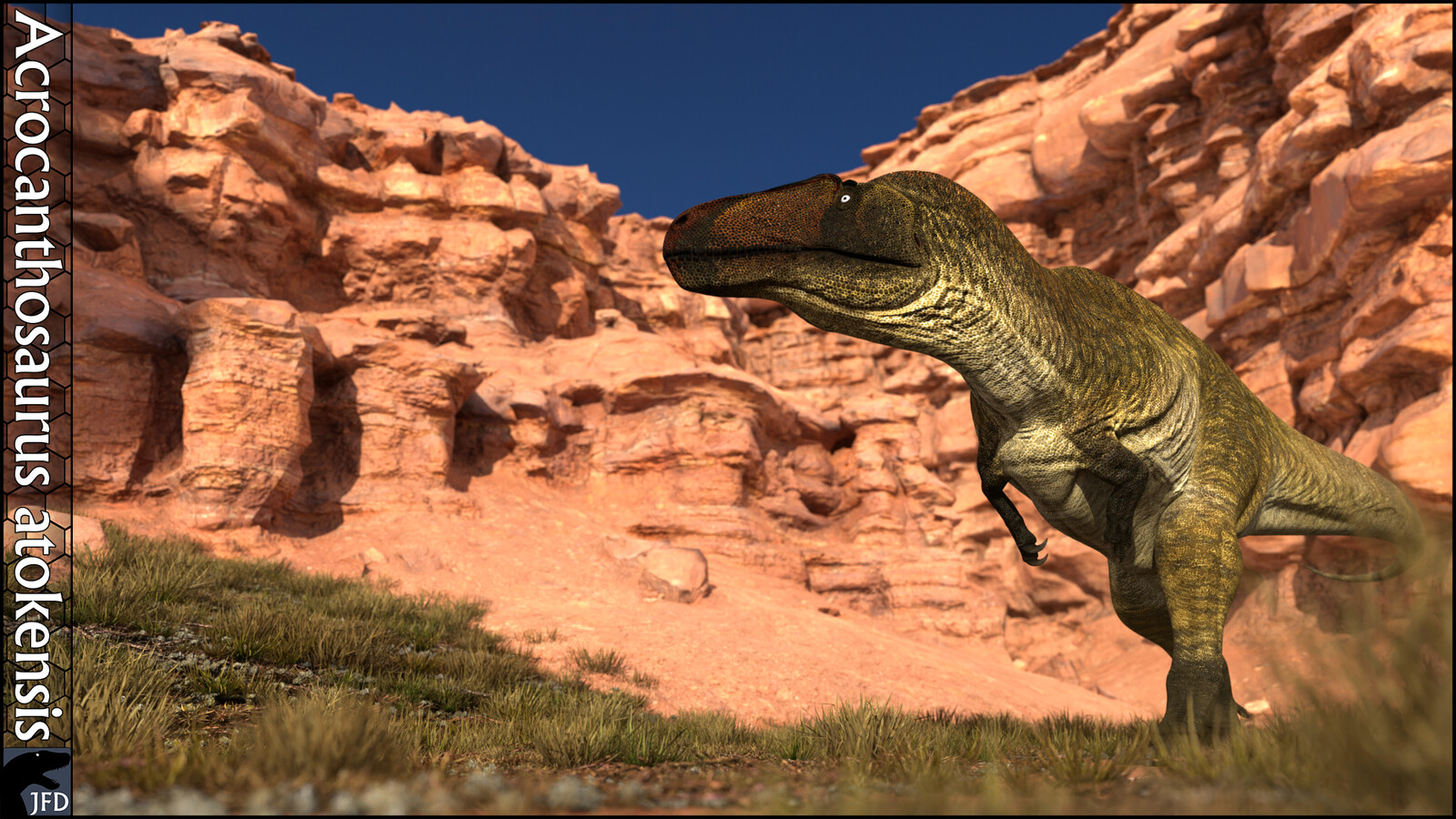 Acrocanthosaurus atokensis environment render.

Environment assets from the Scatter Blender addon.