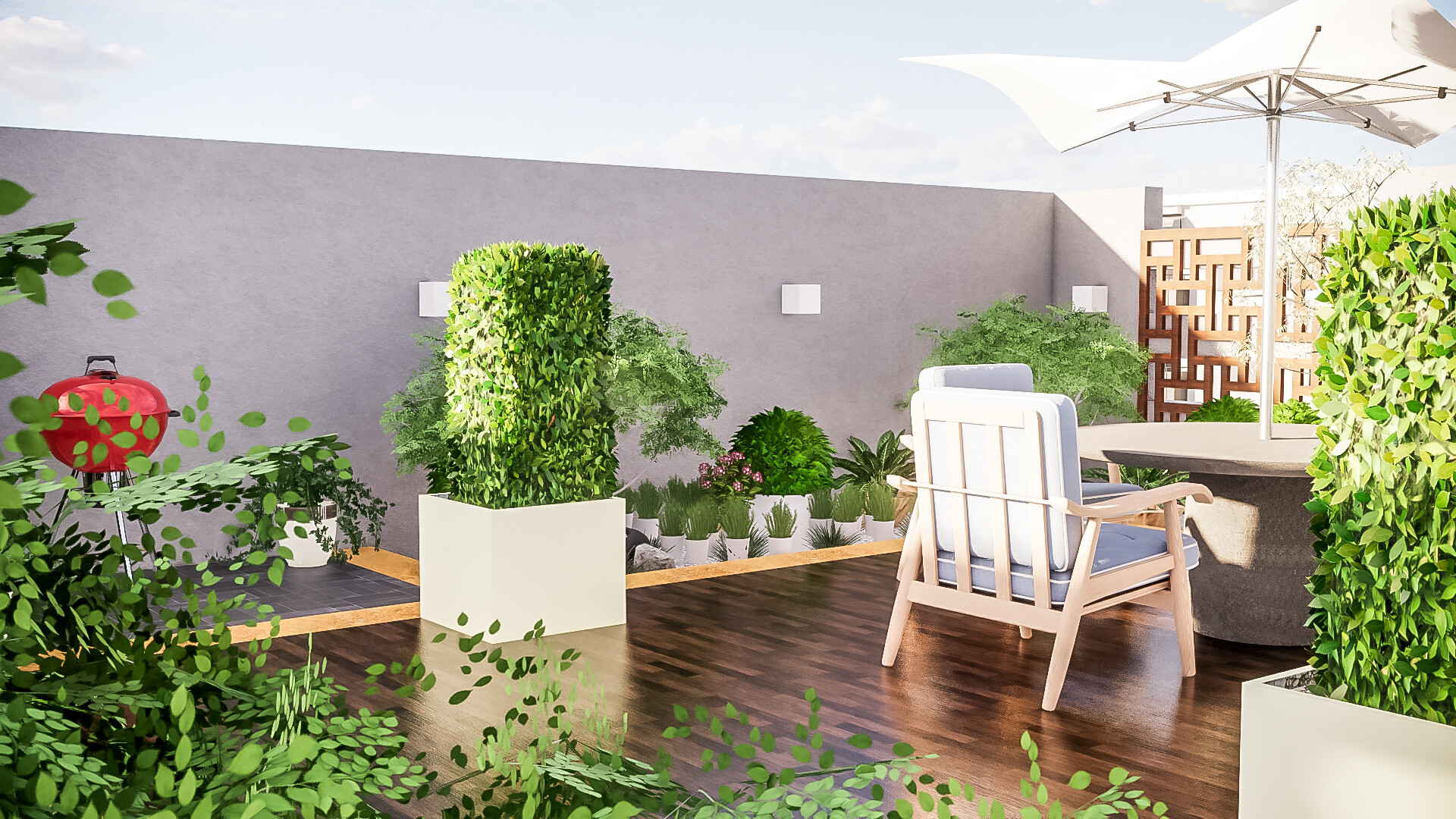 King Mannu Roof Garden Design Concept