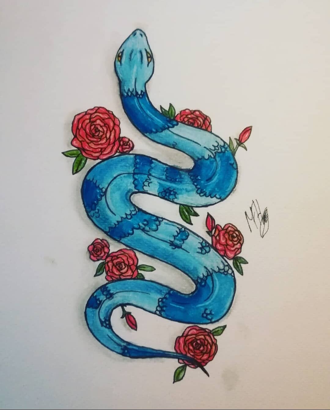 ArtStation - Blue Snake