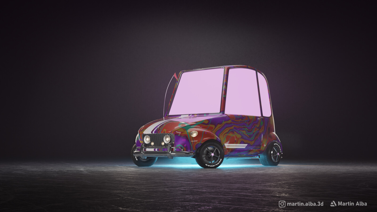 High res version with procedural shader.