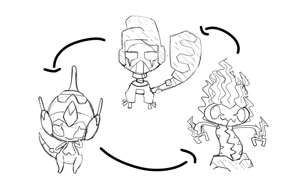 Artstation Ultra Beast Starters Sketch