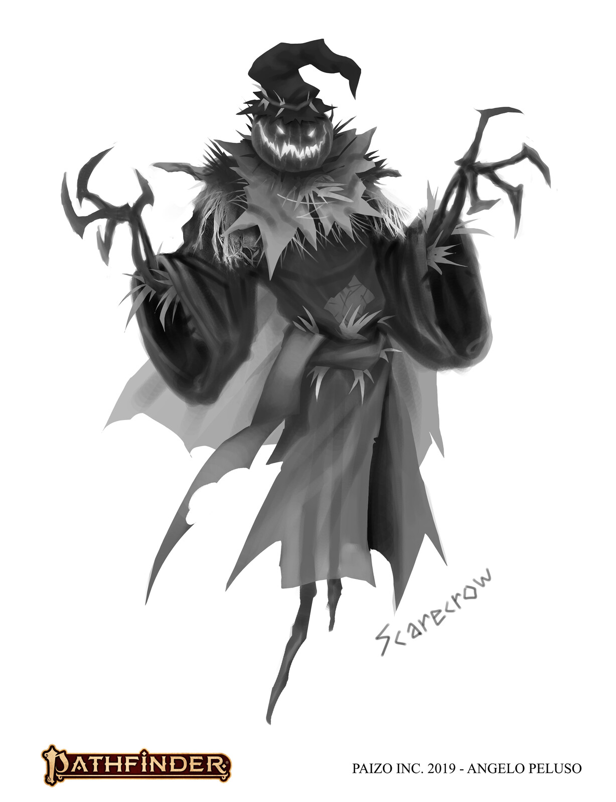 Angelo Peluso Scarecrow design from Pathfinder 2nd ed. Paizo Inc.