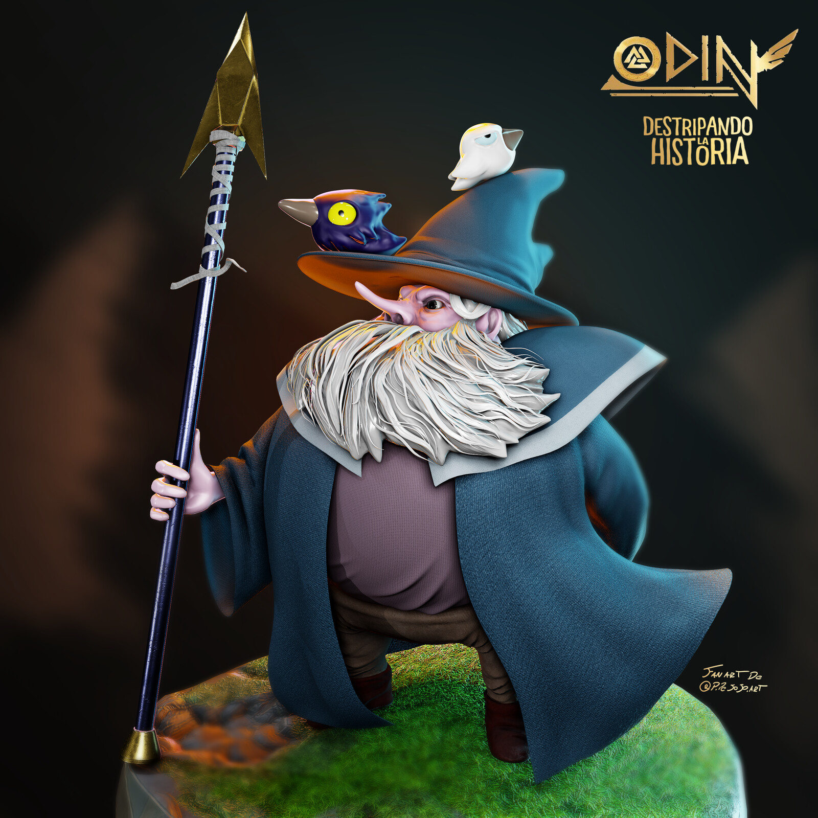 Artstation Odin Destripando La Historia Pipe Hernandez P Quiere tener, magia y poder. artstation