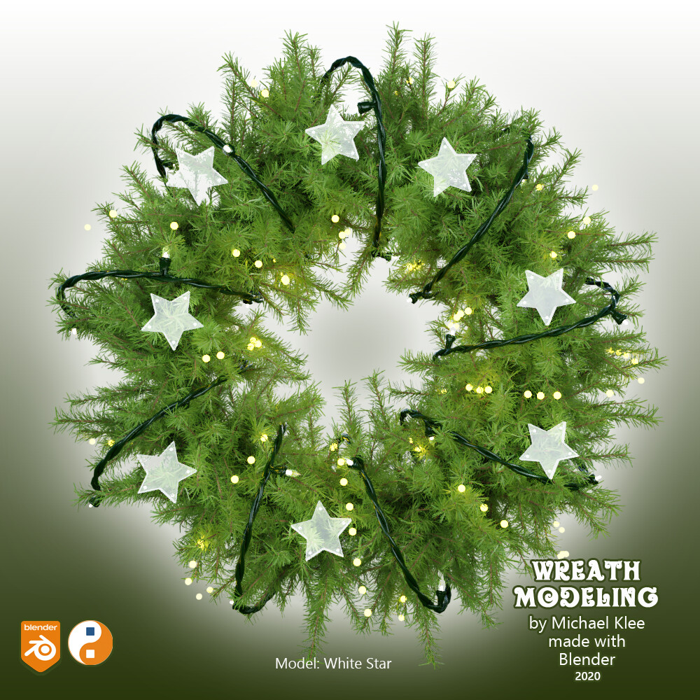 Wreath White Star