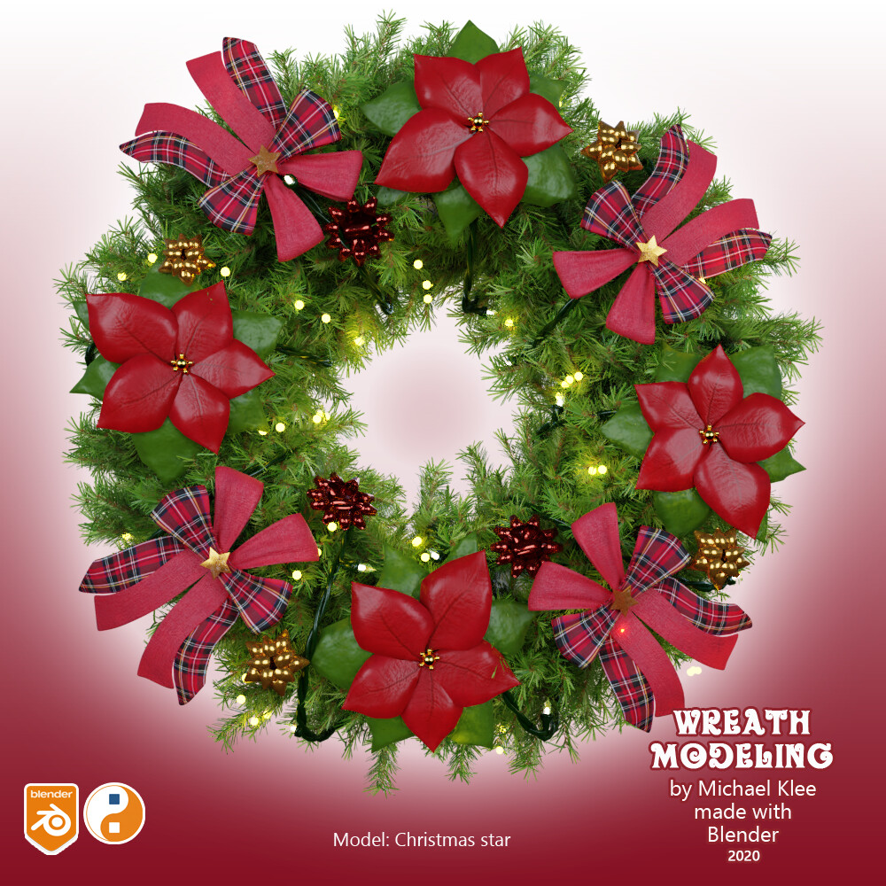 Wreath Christmas Star