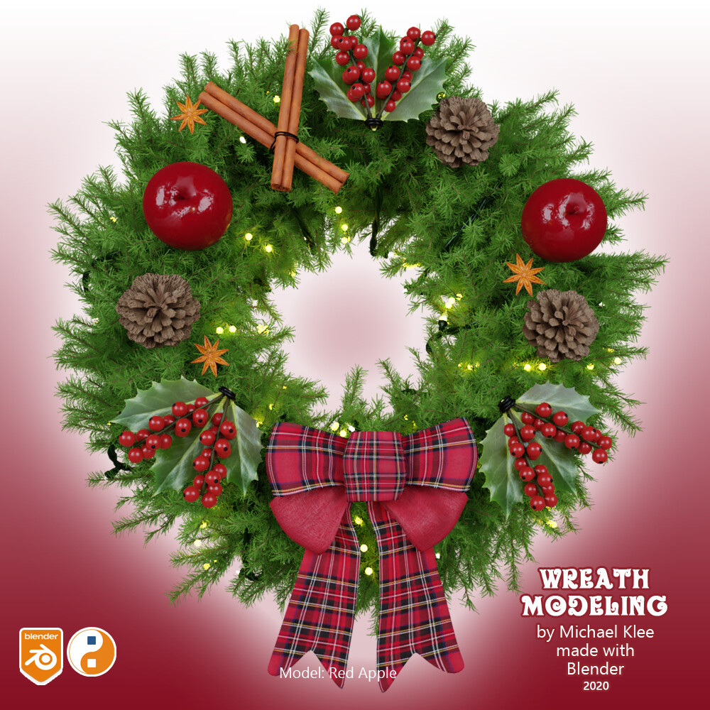 Wreath Red Apple