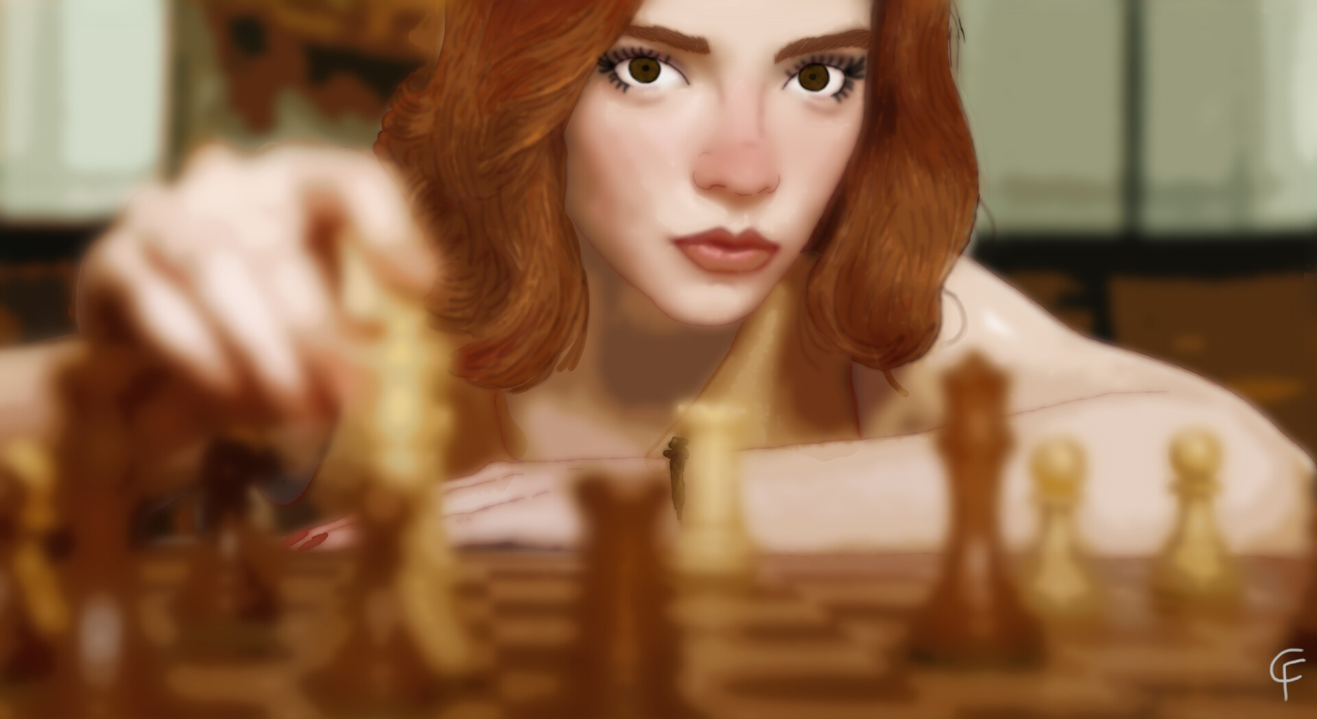 ArtStation - Beth Harmon (The Queen's Gambit)
