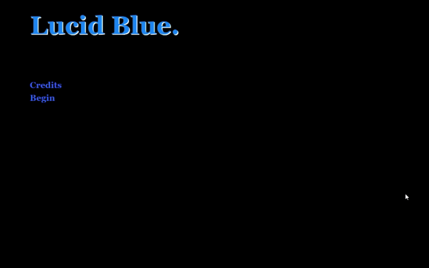 ArtStation Lucid Blue (Interactive Fiction Game)