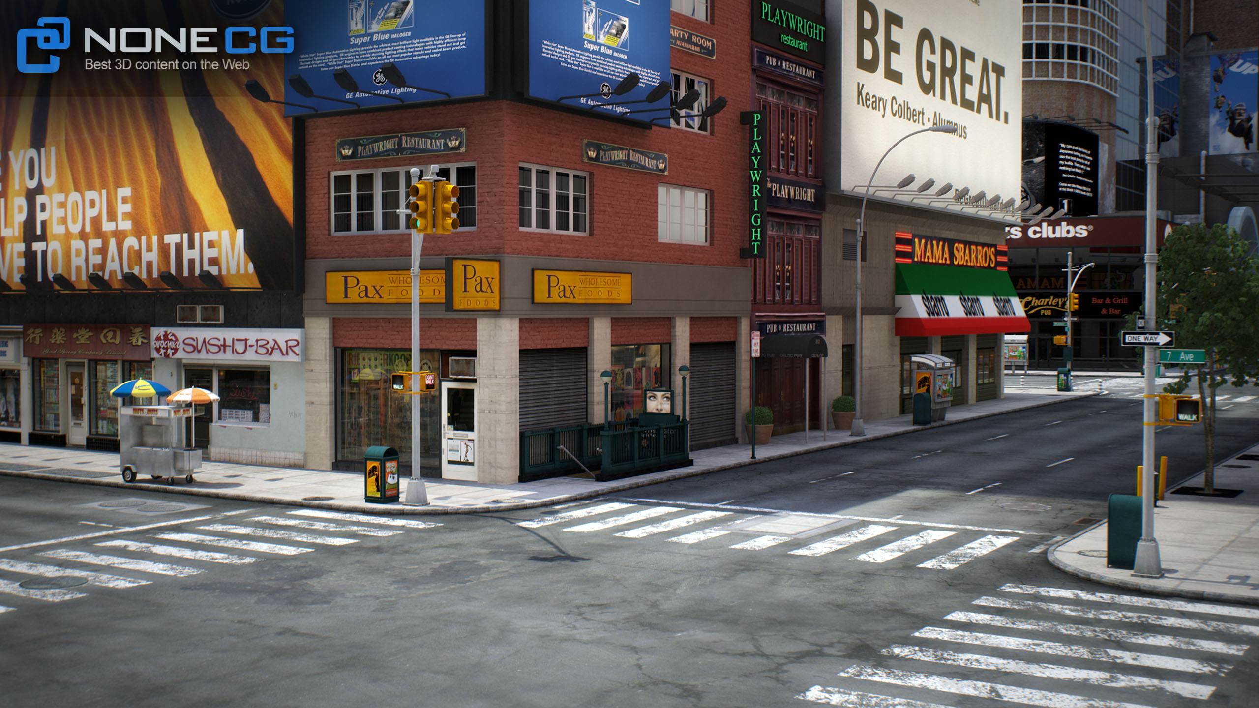 3D NYC Times Square &amp; Broadway