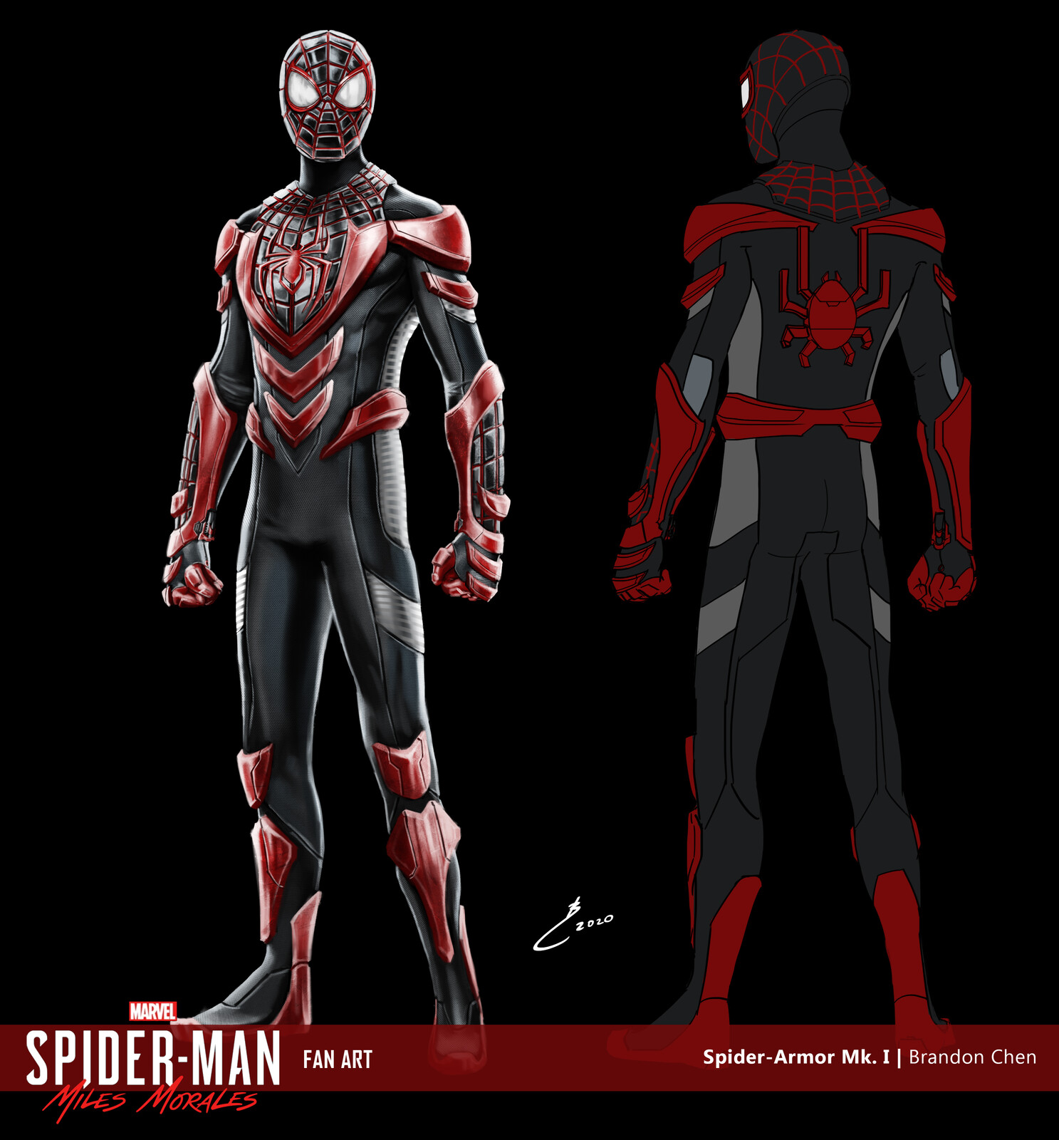 Brandon Chen - Miles Morales Spider-Armor Mk. I Concept