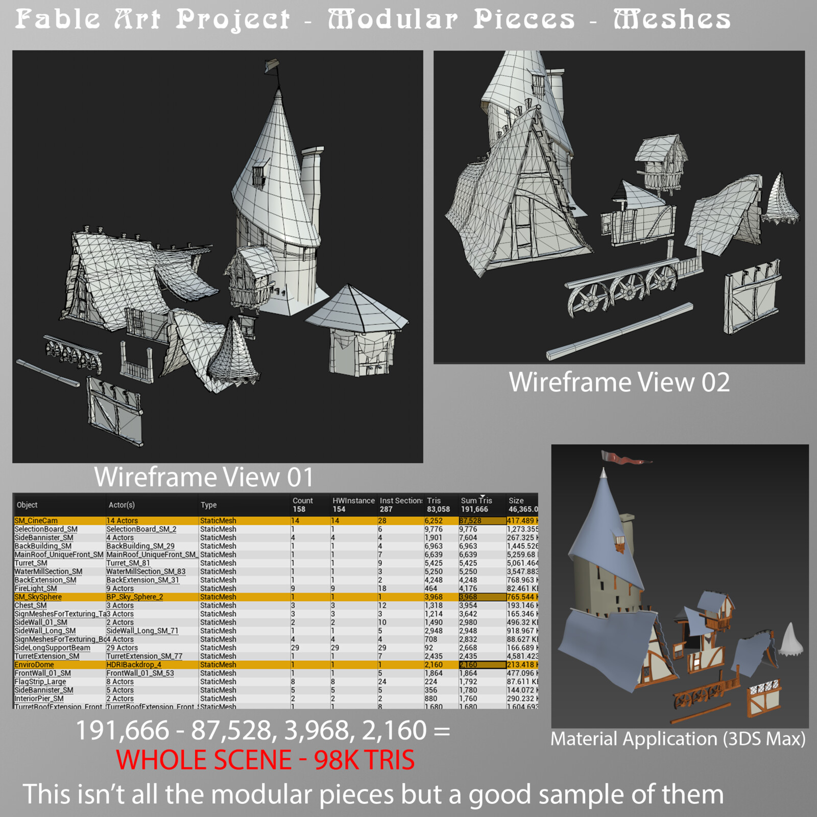 Modular Pieces Construction Sheet