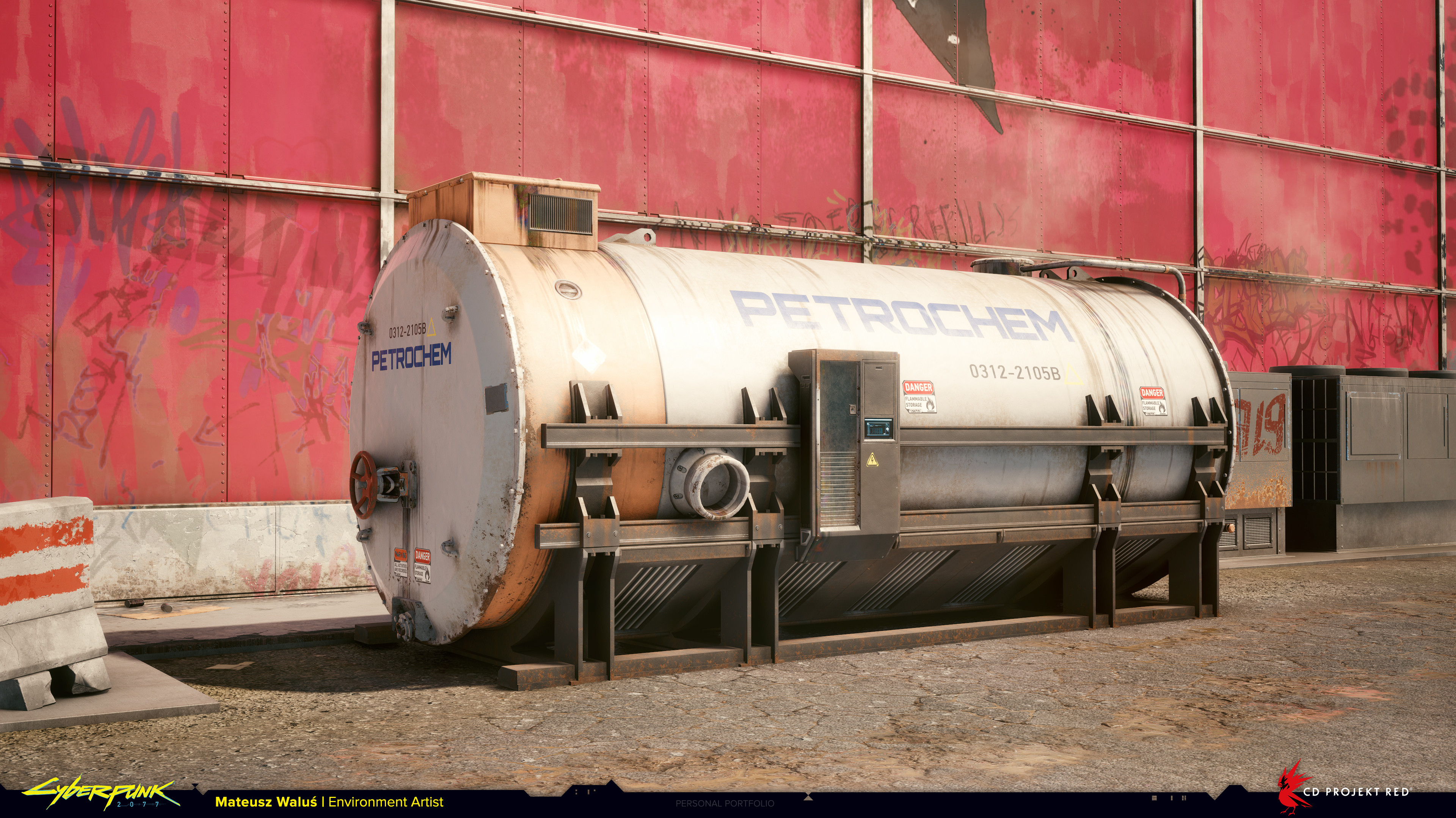 Artstation Cyberpunk 2077 Fuel Tank Mateusz Walus