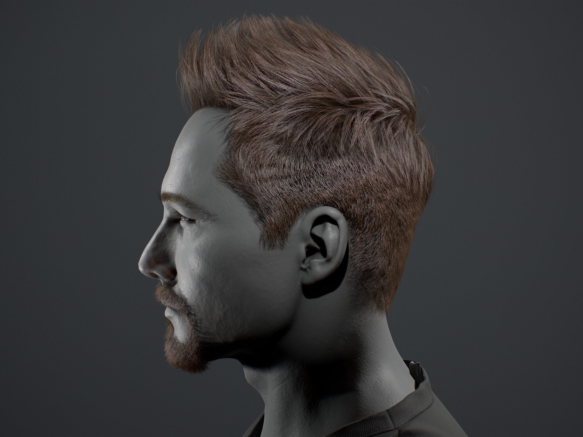 Short Haircut 3D model