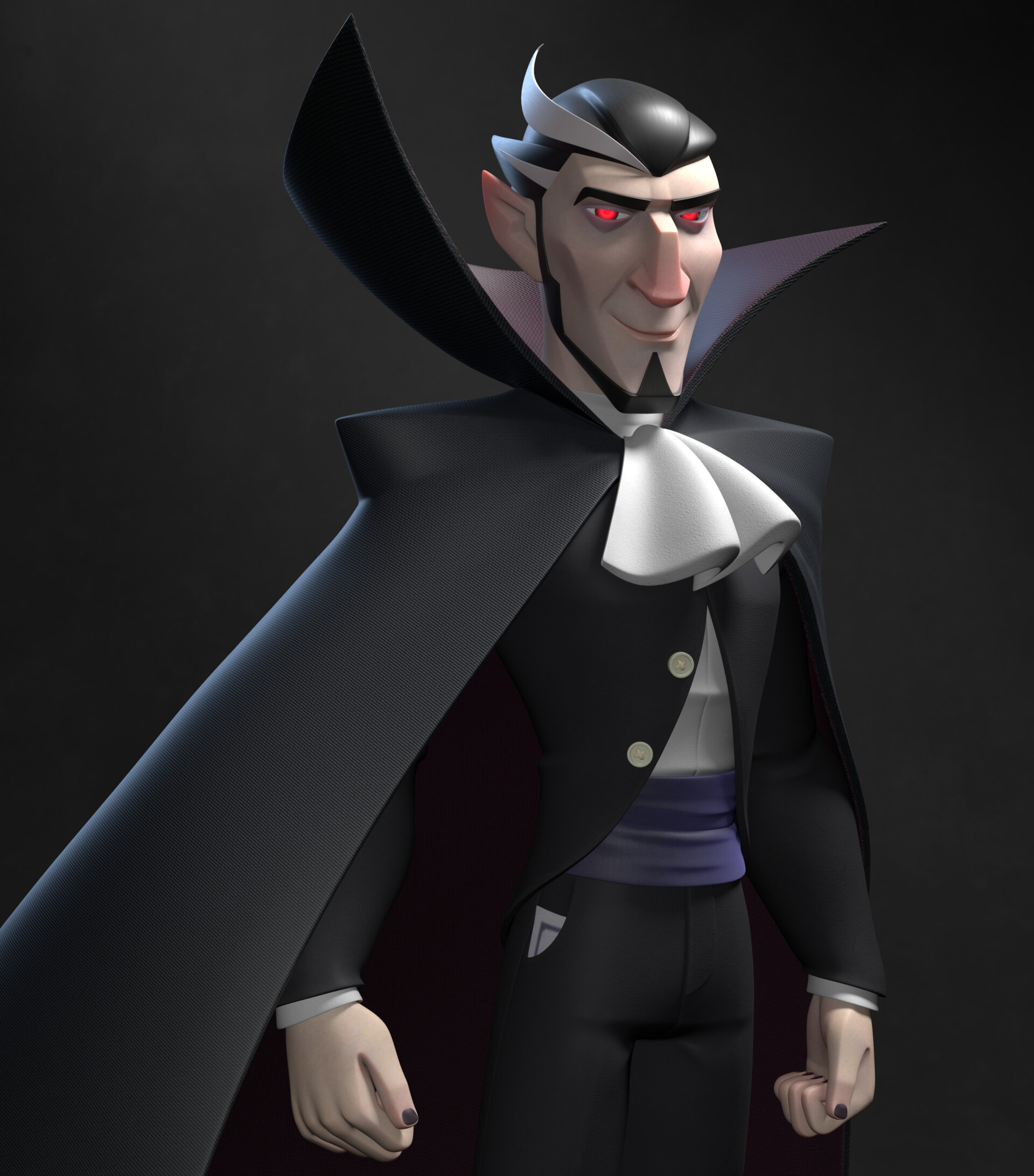 ArtStation - Vampire | Cartoon character (modeling & texturing) for animation ArtStation - Vampire | Cartoon character (modeling & texturing) for animation
