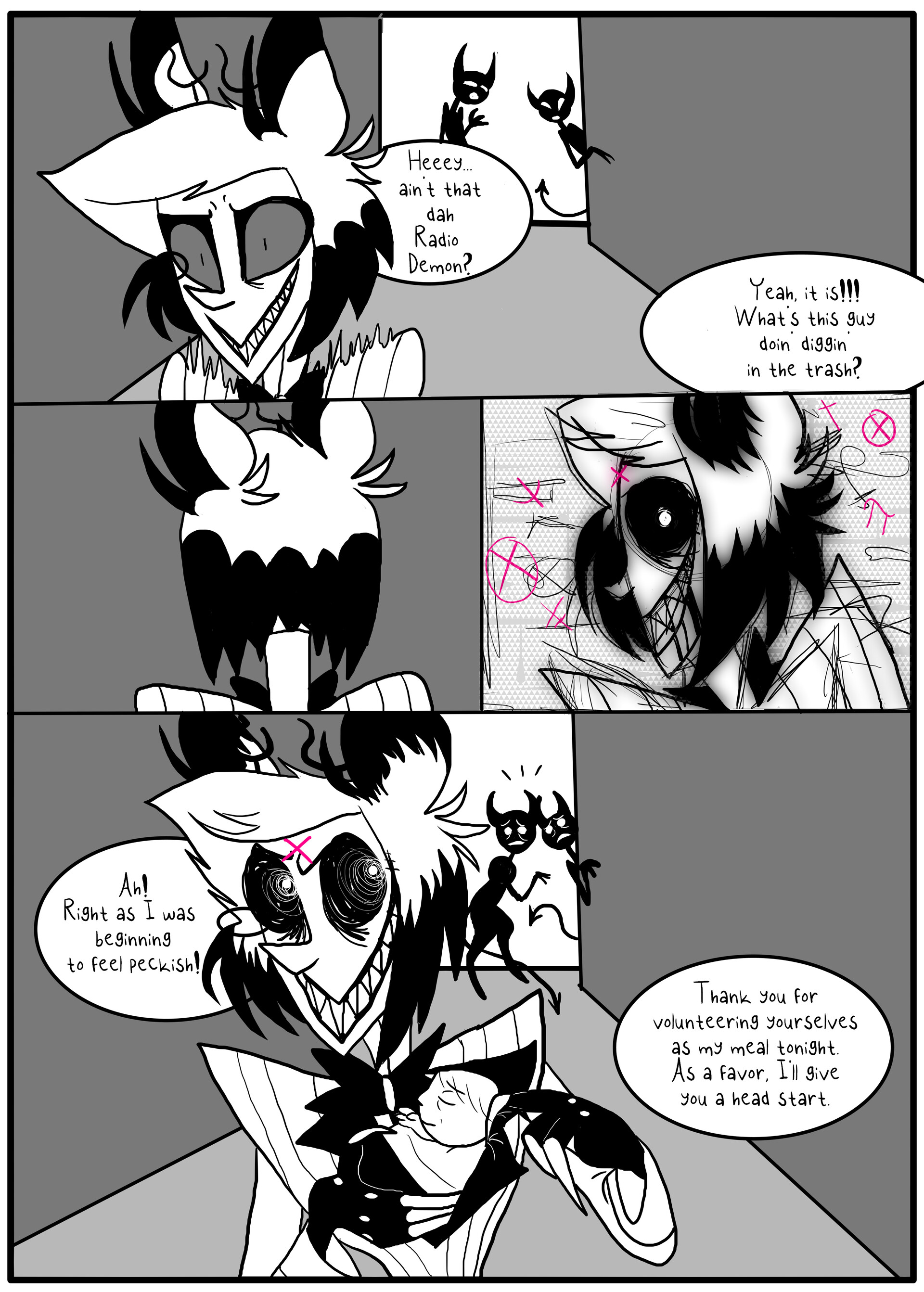 Avalon Johnson - Alastor Finds a Baby Fancomic